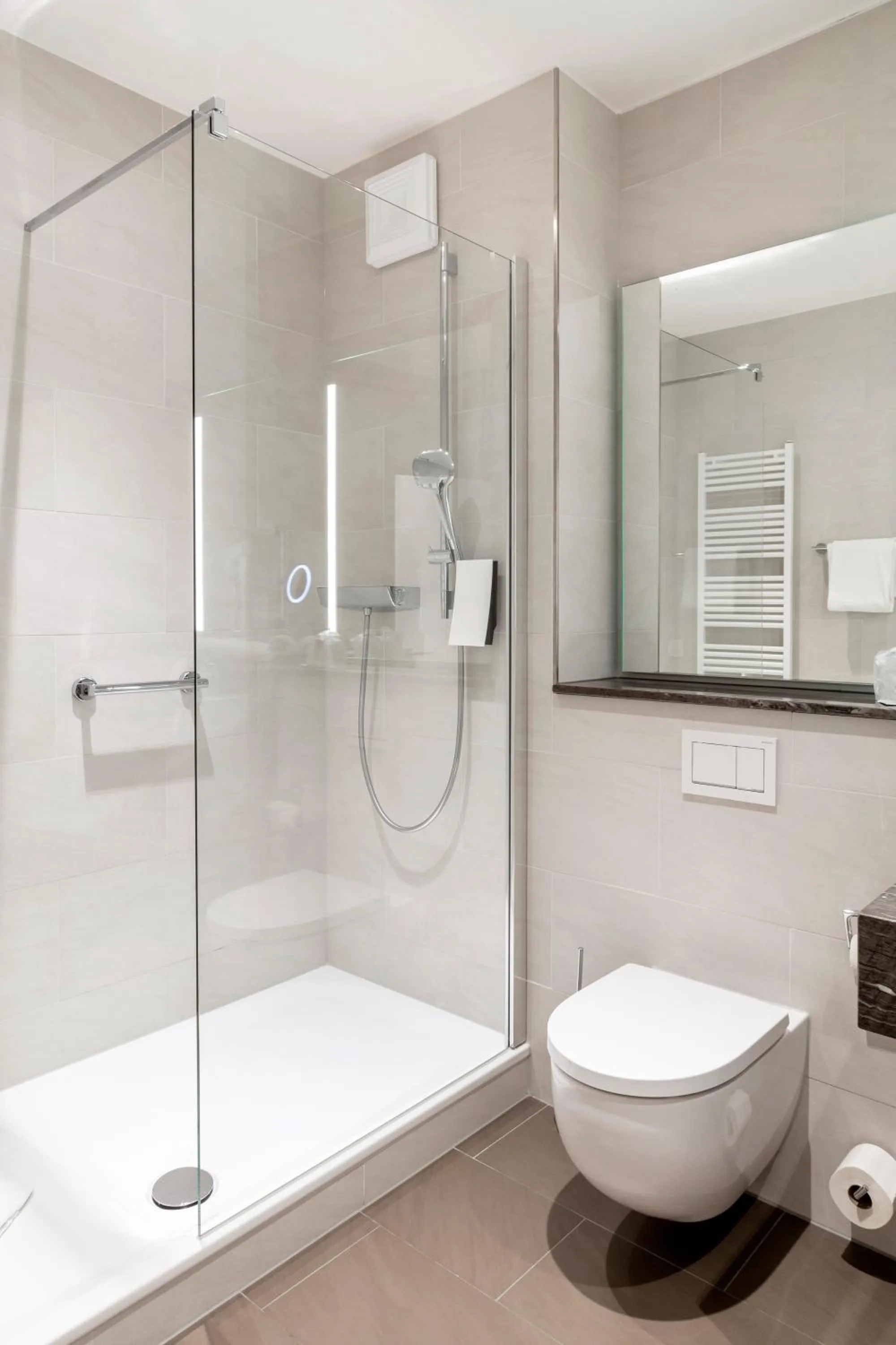 Shower in Best Western Hotel Dreiländerbrücke Weil am Rhein / Basel