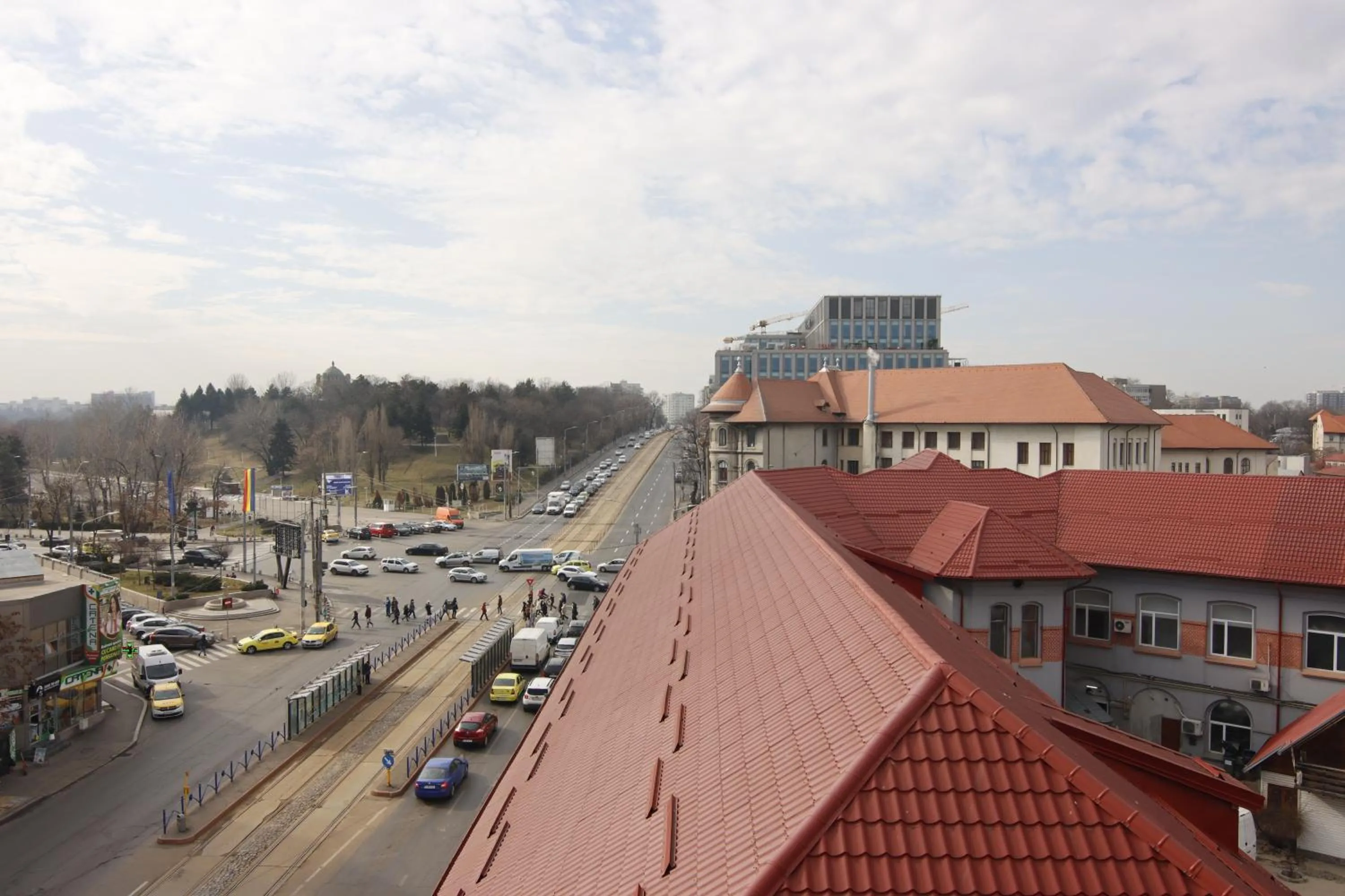 Bird's eye view in Hotel Tineretului