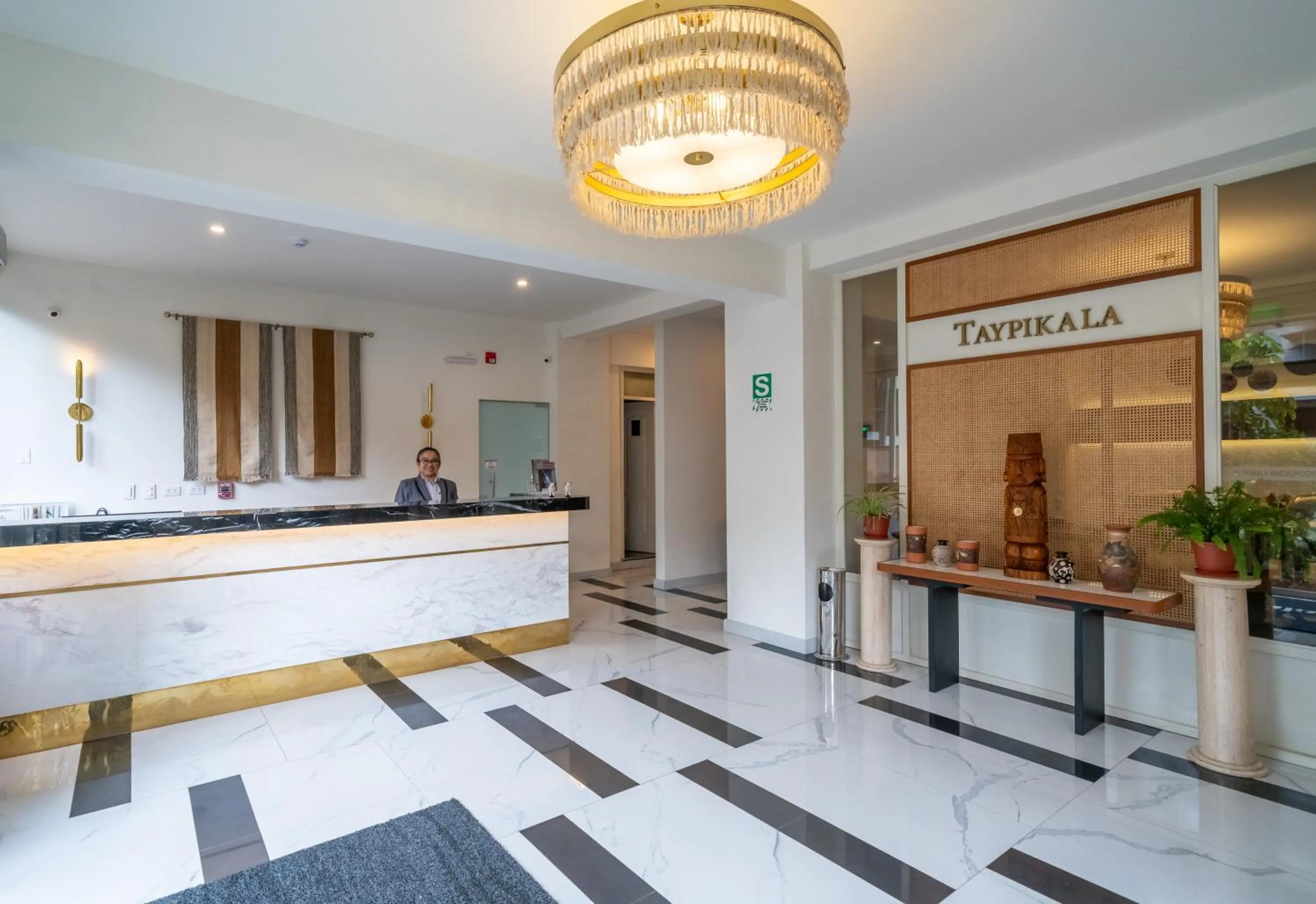 Lobby or reception in Hotel Taypikala Machupicchu
