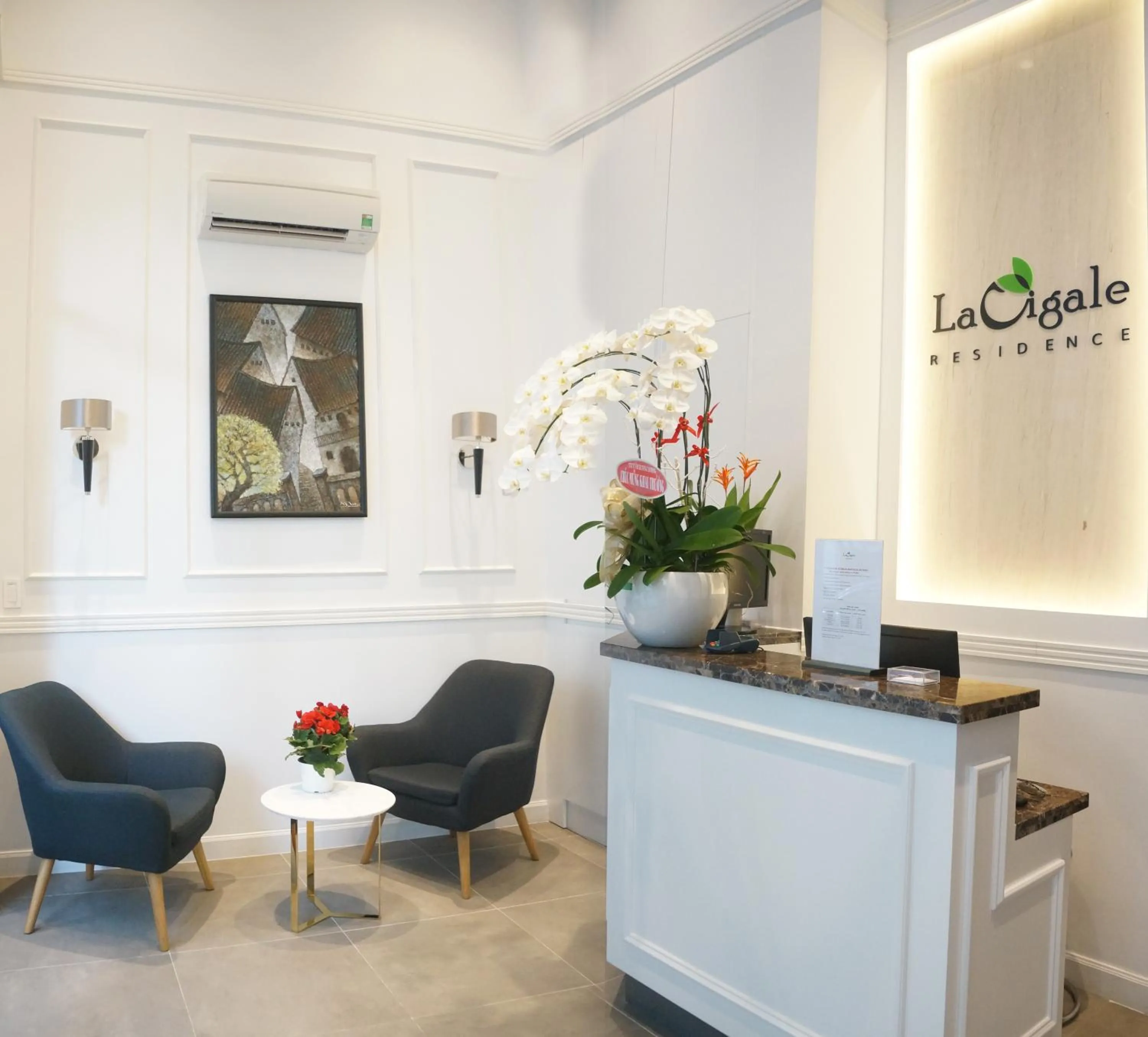 Living room in La Cigale Residence