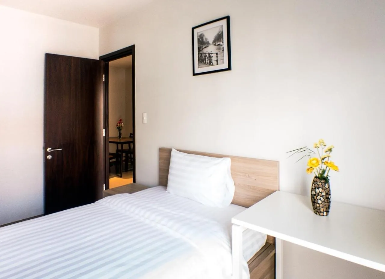 Bed in La Cigale Residence