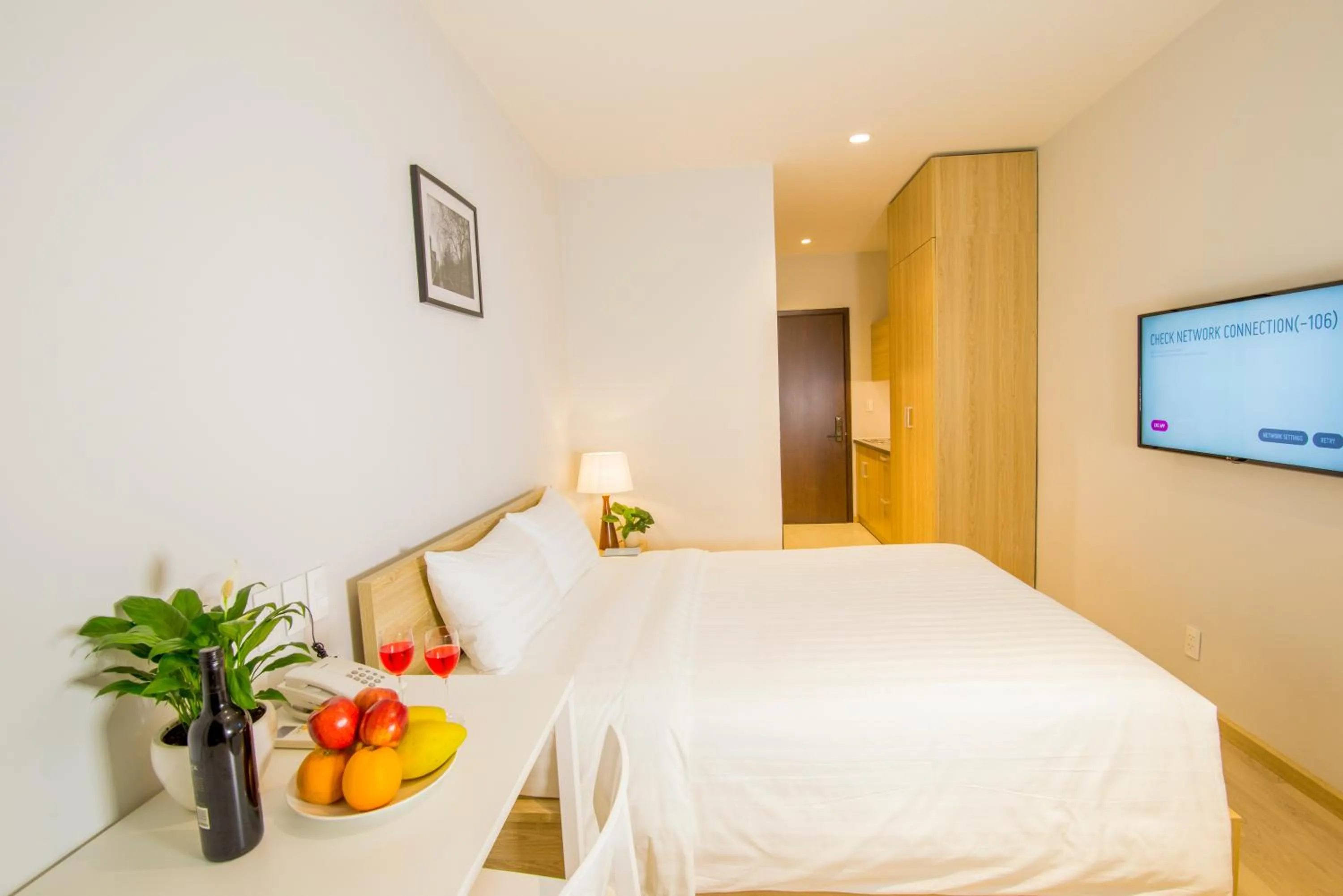 Bed in La Cigale Residence