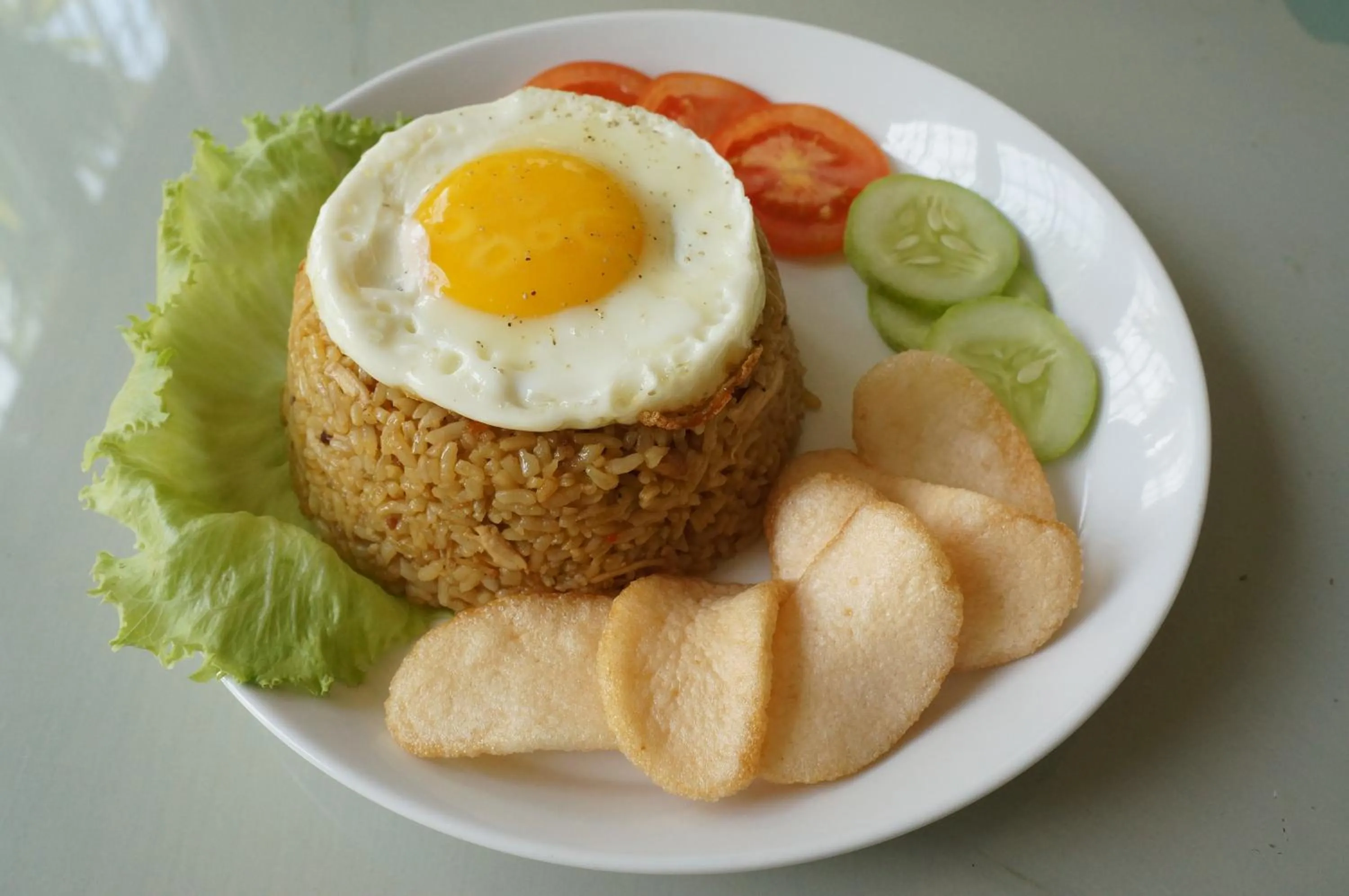 Asian breakfast in Indekost Bogor