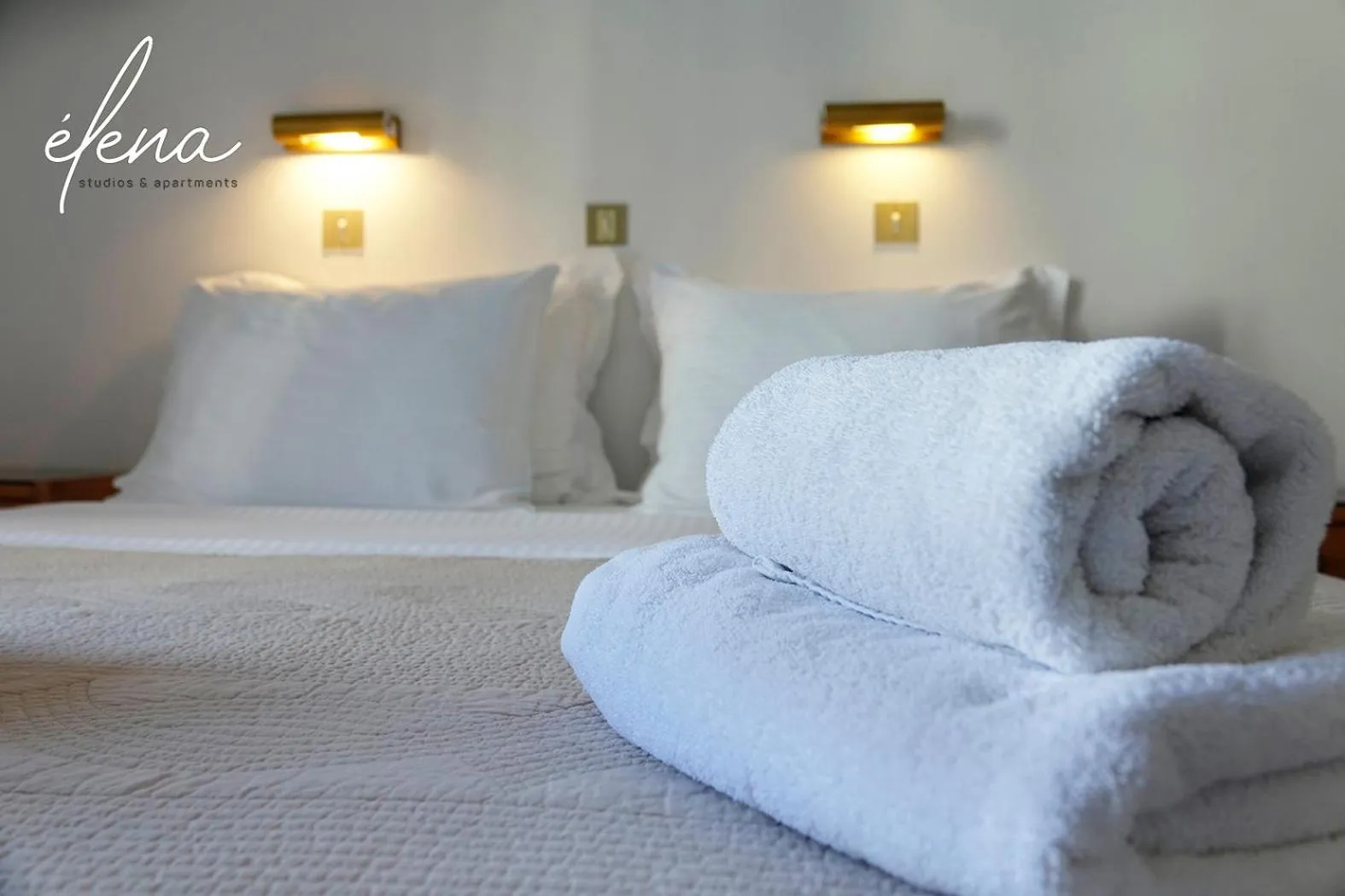 Bed in Elena Studios & Apartments