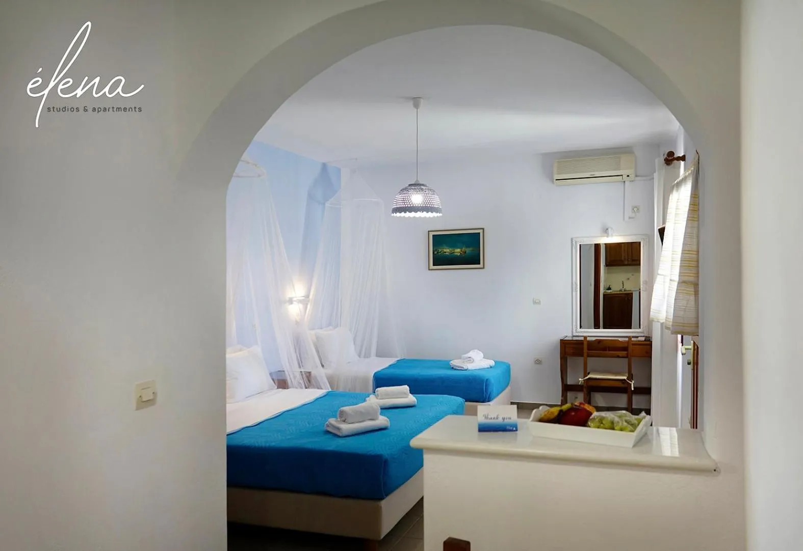 Bed in Elena Studios & Apartments