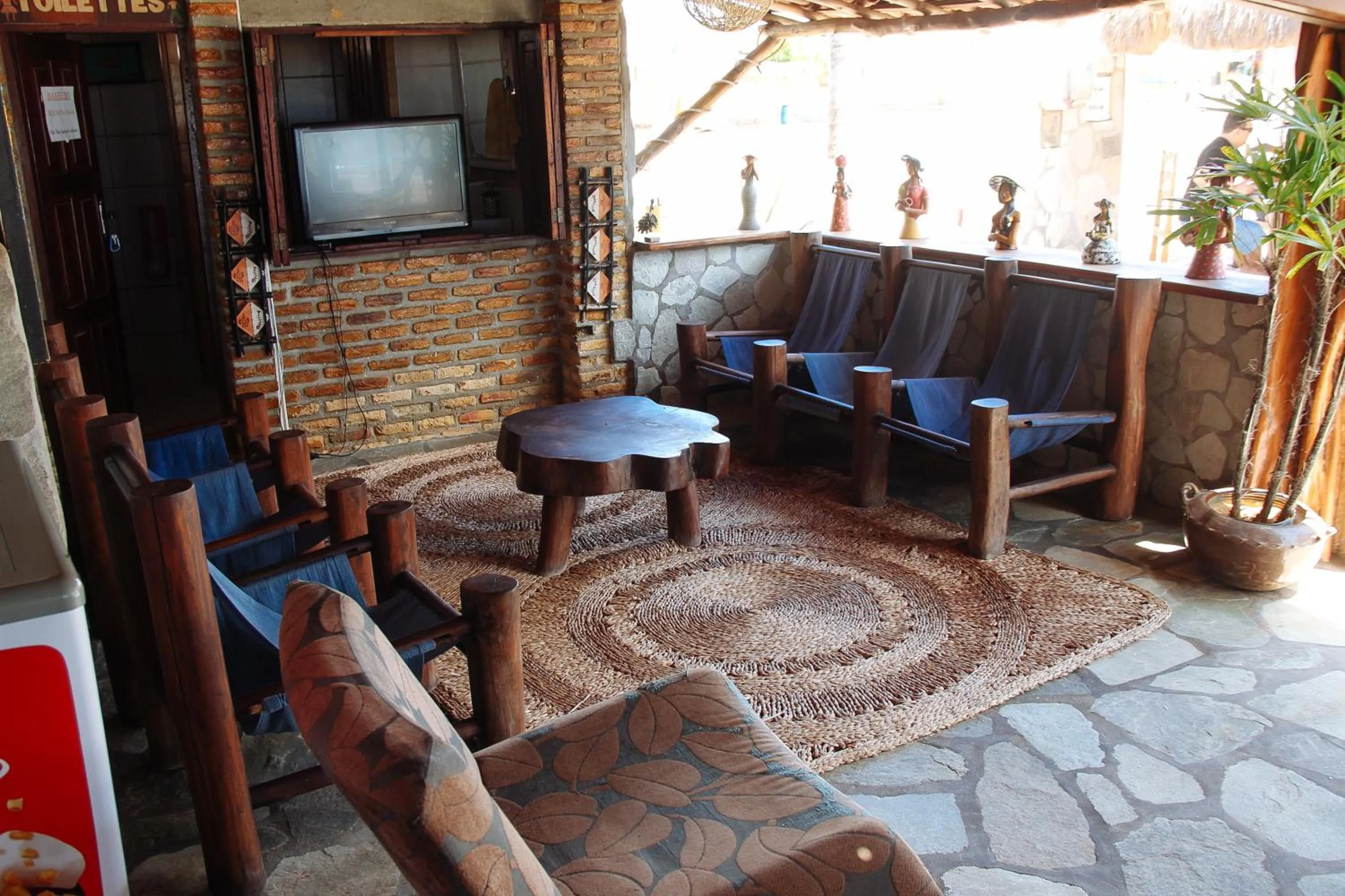Communal lounge/ TV room in Pousada Brésil Aventure