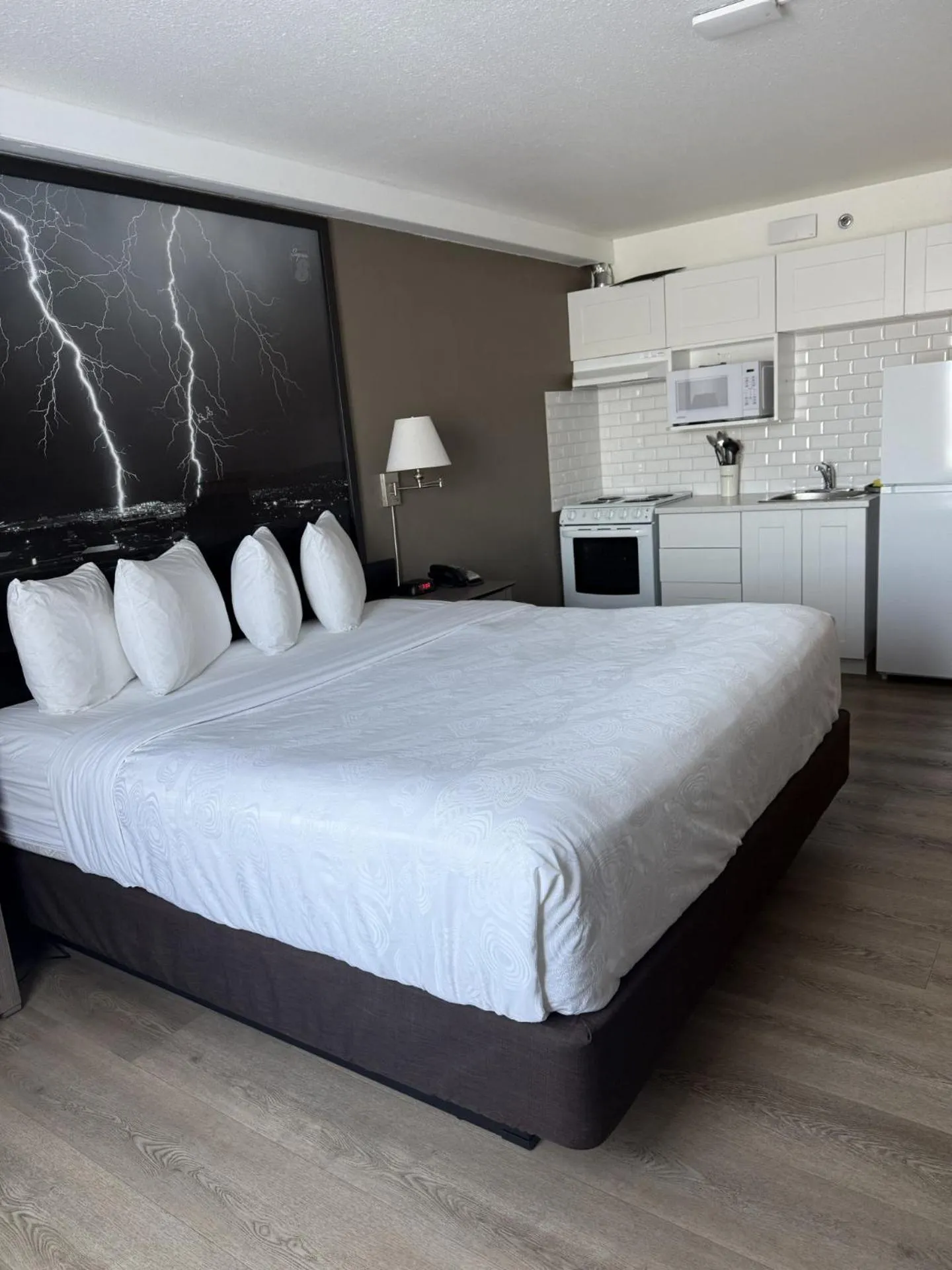 Bed in Super 8 by Wyndham Dawson Creek