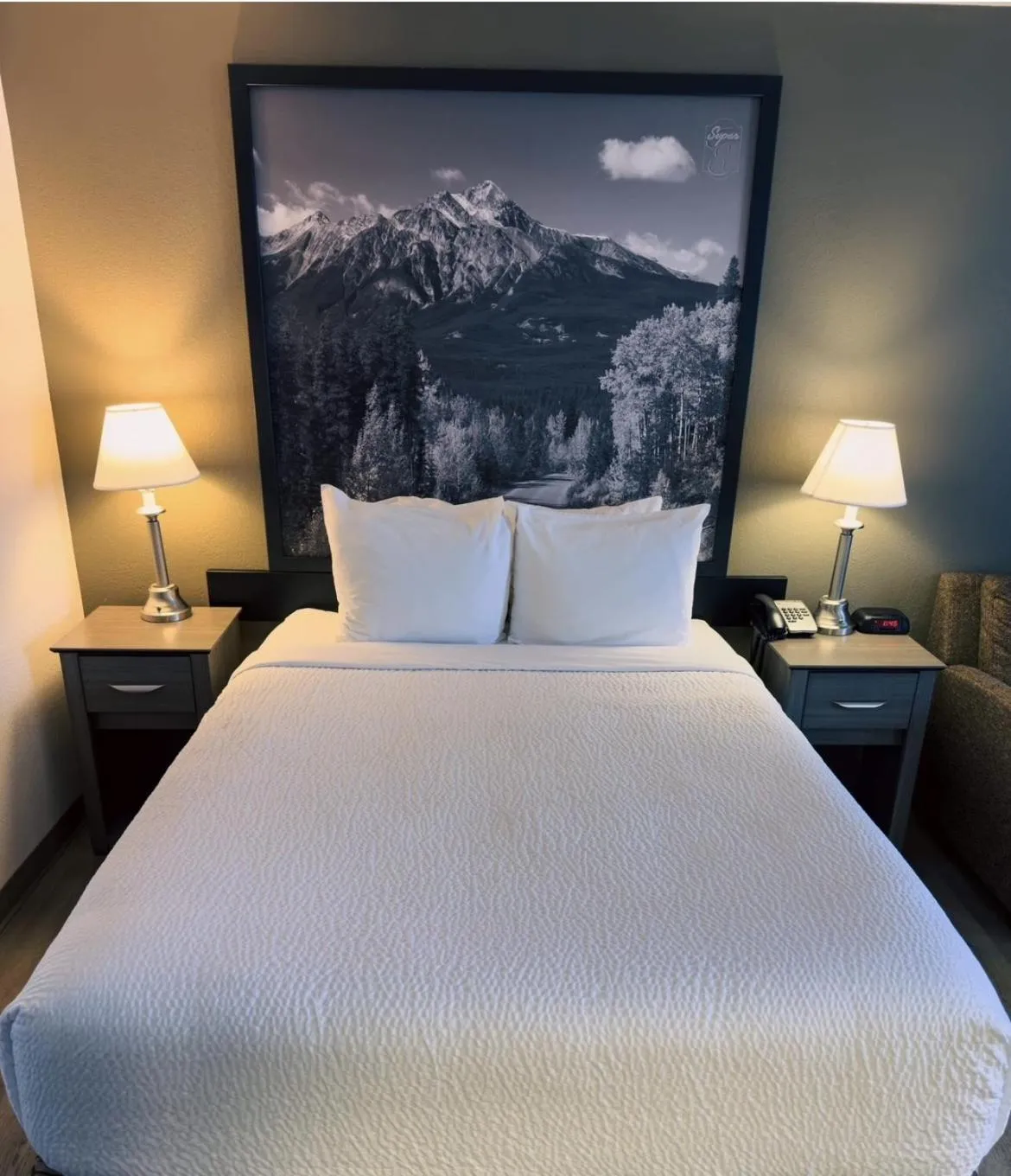 Bed in Super 8 by Wyndham Dawson Creek