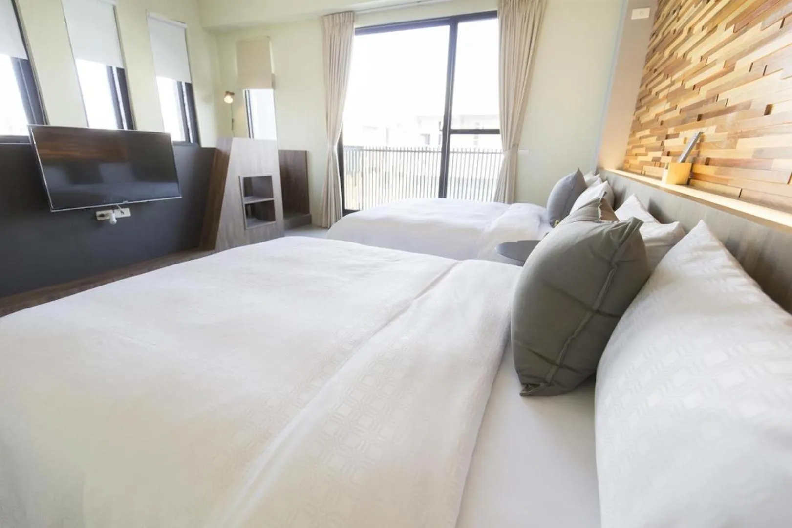 Bed in 東立方旅宿-East Cube B&B