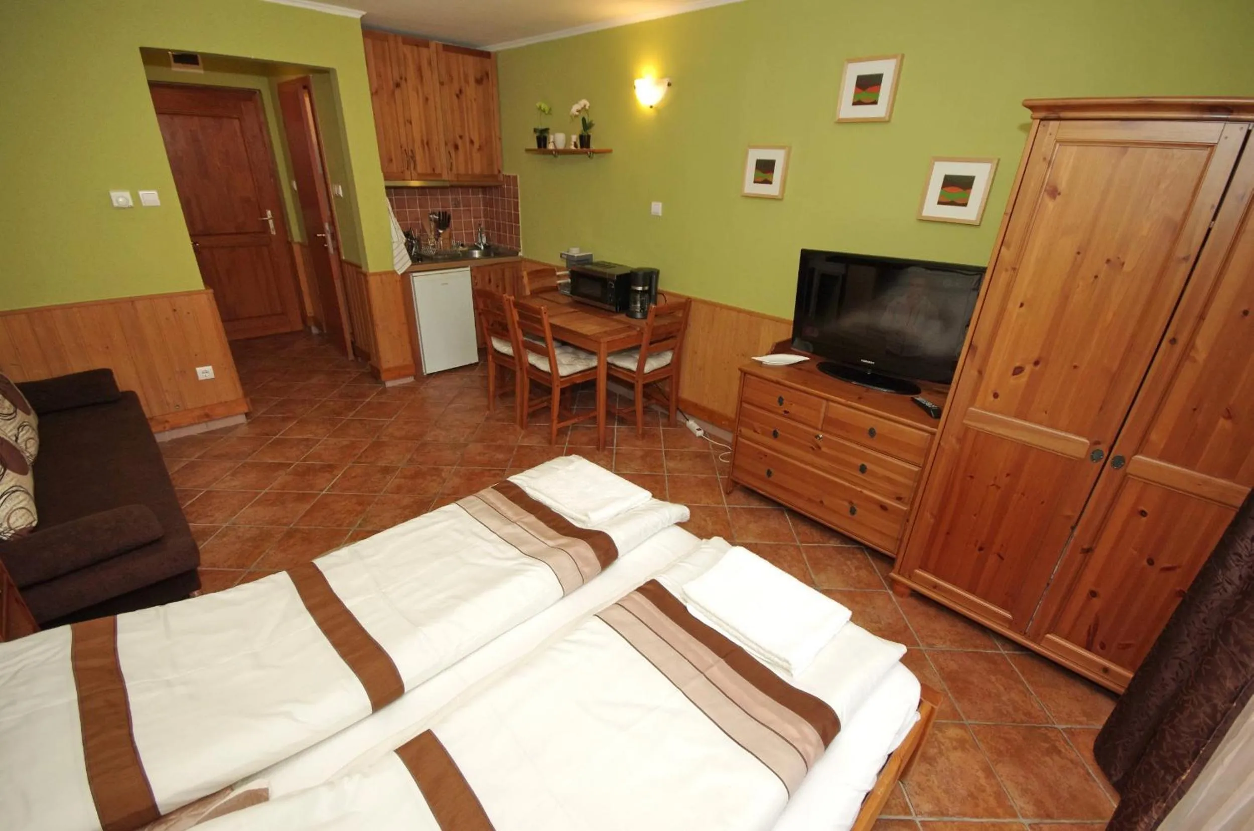 Bed in Várárok Apartman