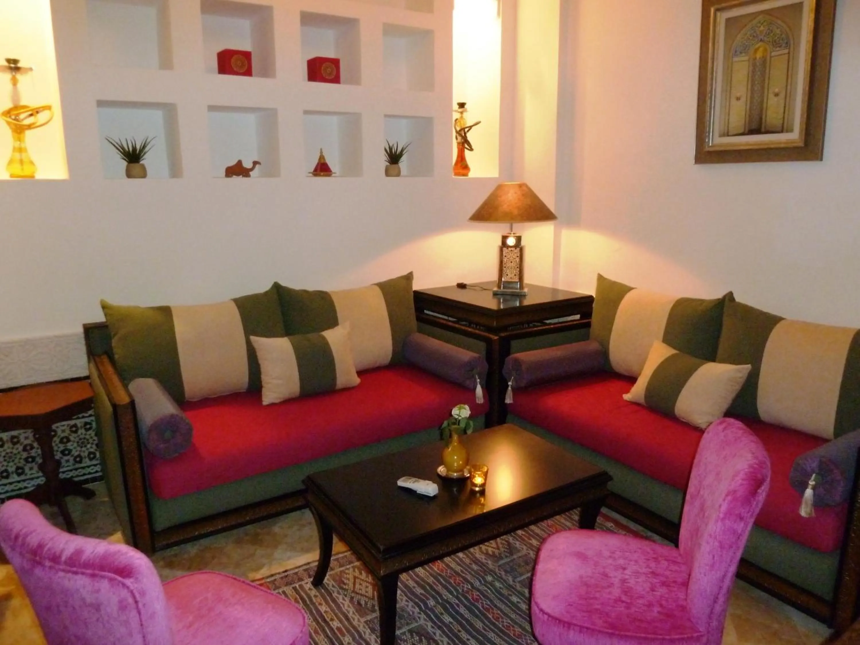 Communal lounge/ TV room in Riad Viva