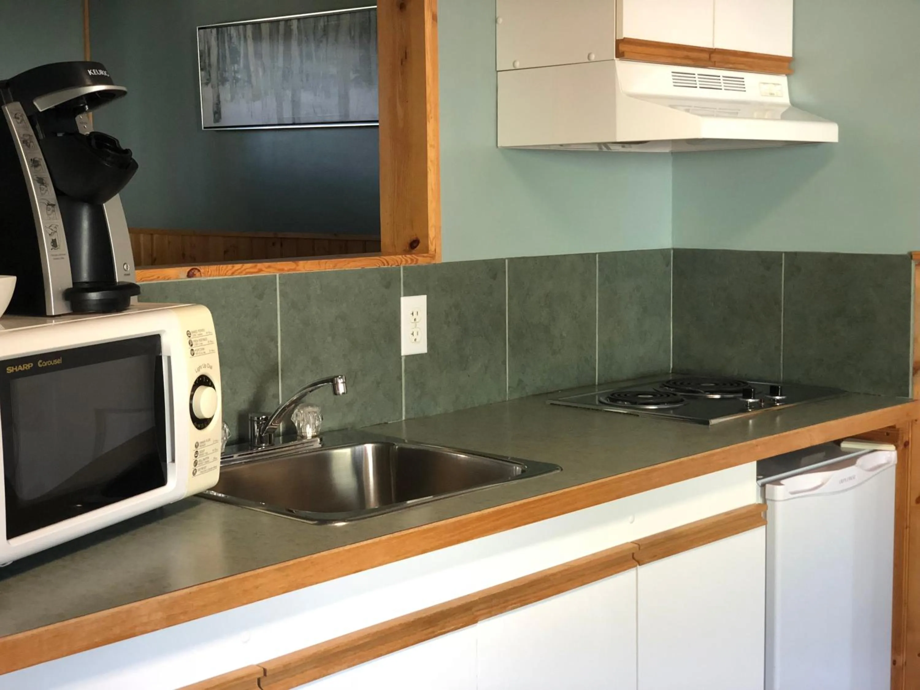 Kitchen or kitchenette in Piccadilly Motel