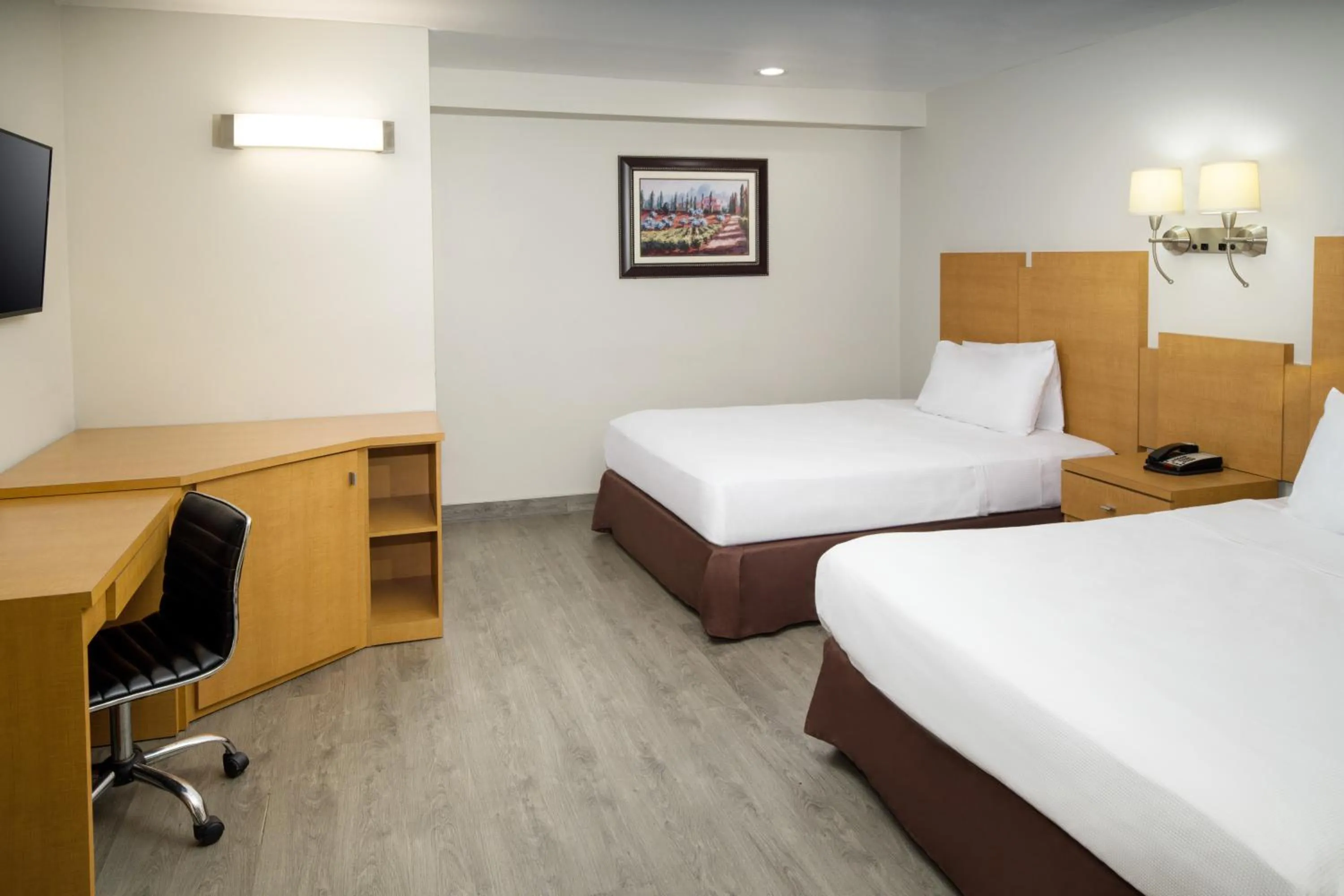 Bed in Skyview Motel