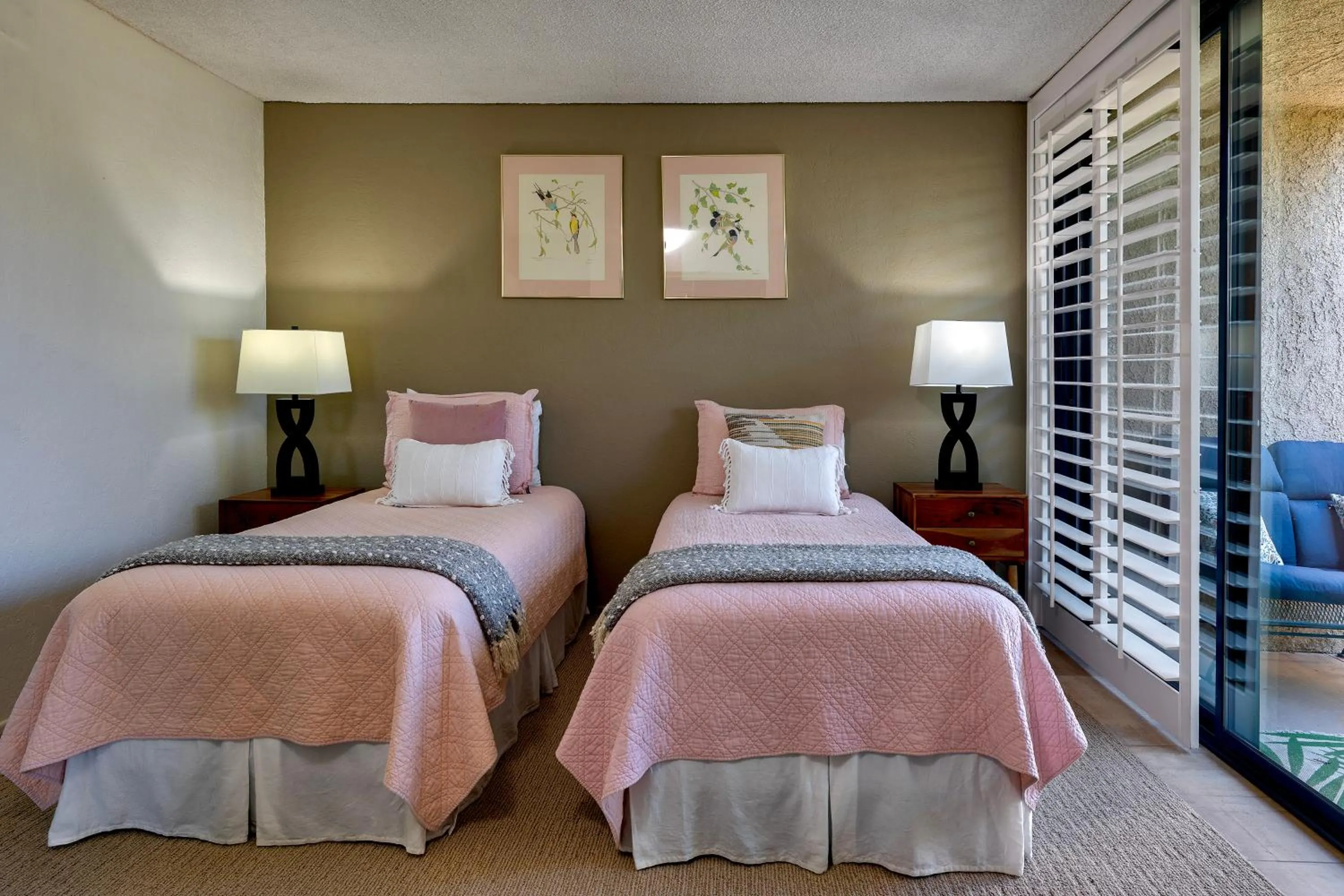 Patio, Bed in Sundance Villas by Private Villa Management