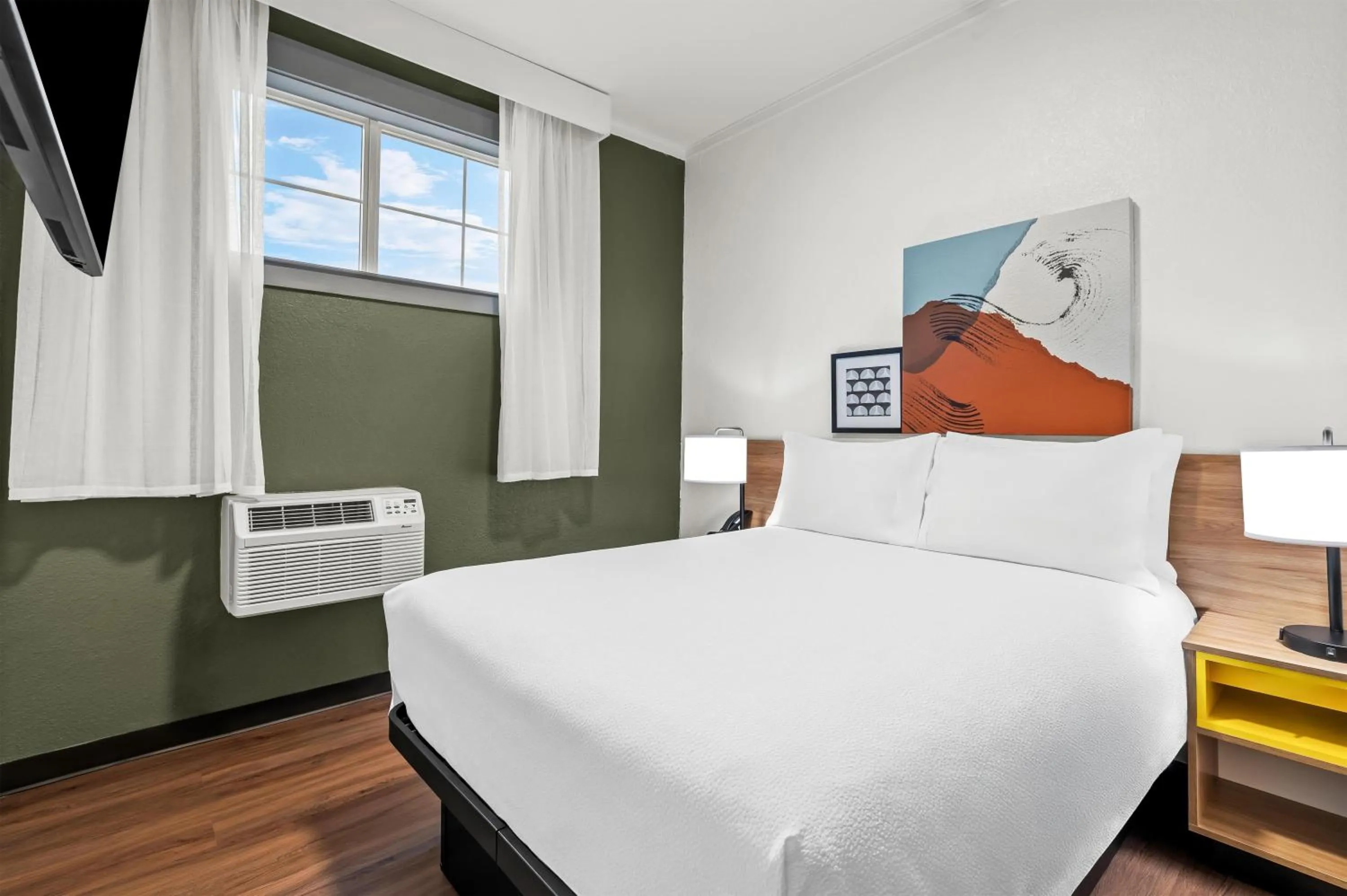 Bed in Spark by Hilton Portland Airport Maine Mall