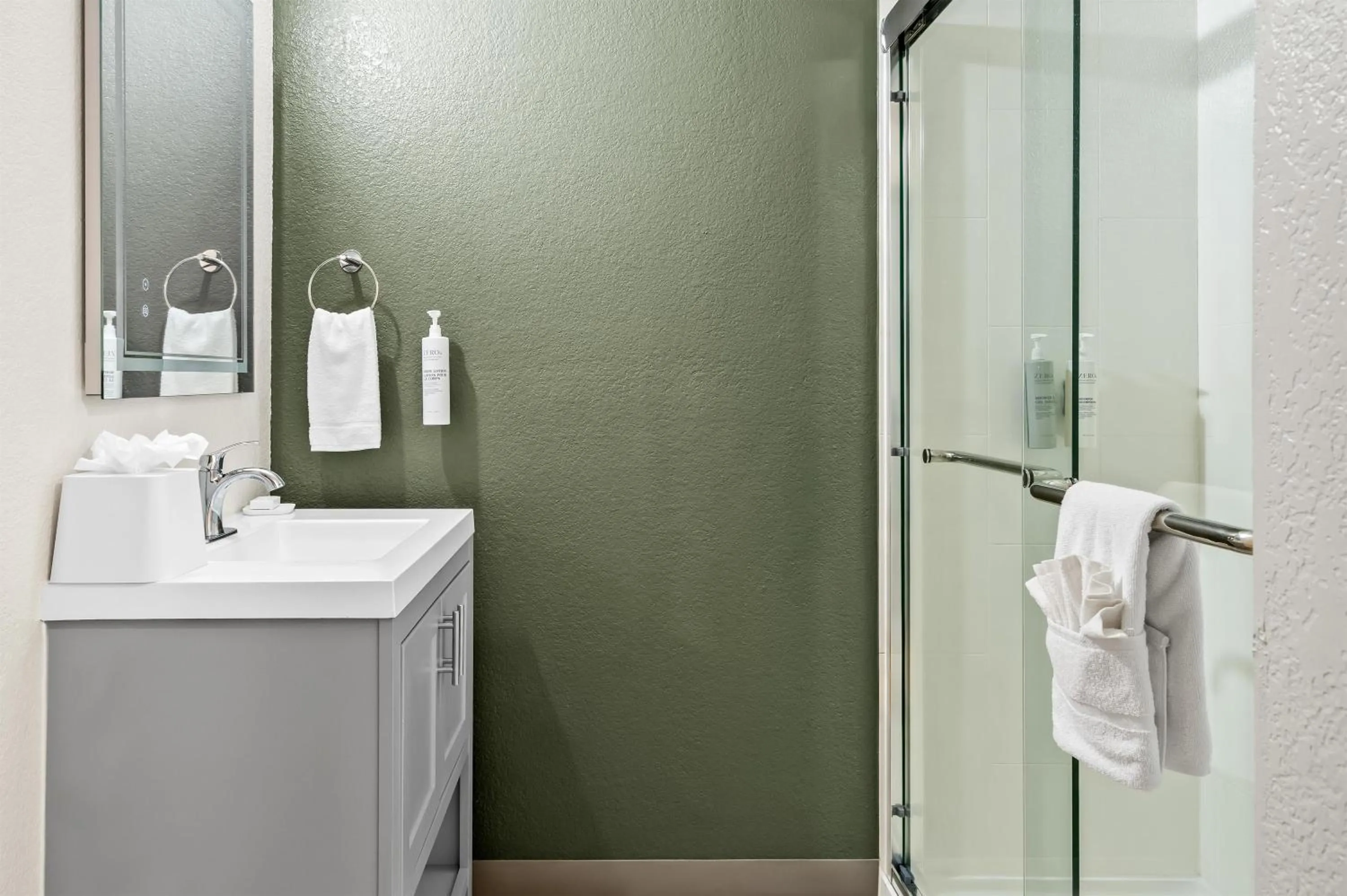 Bathroom in Spark by Hilton Portland Airport Maine Mall