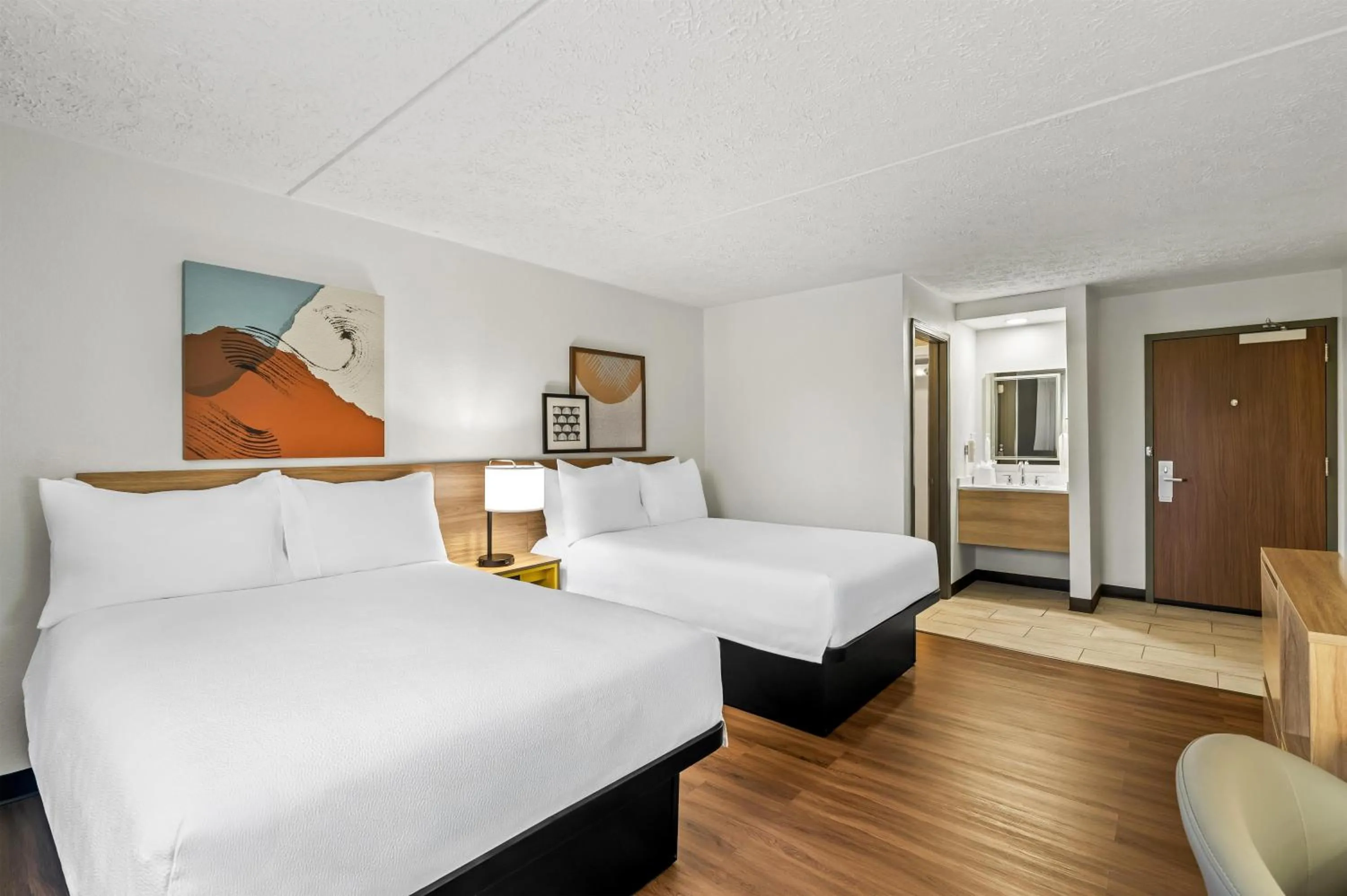 Bed in Spark by Hilton Portland Airport Maine Mall