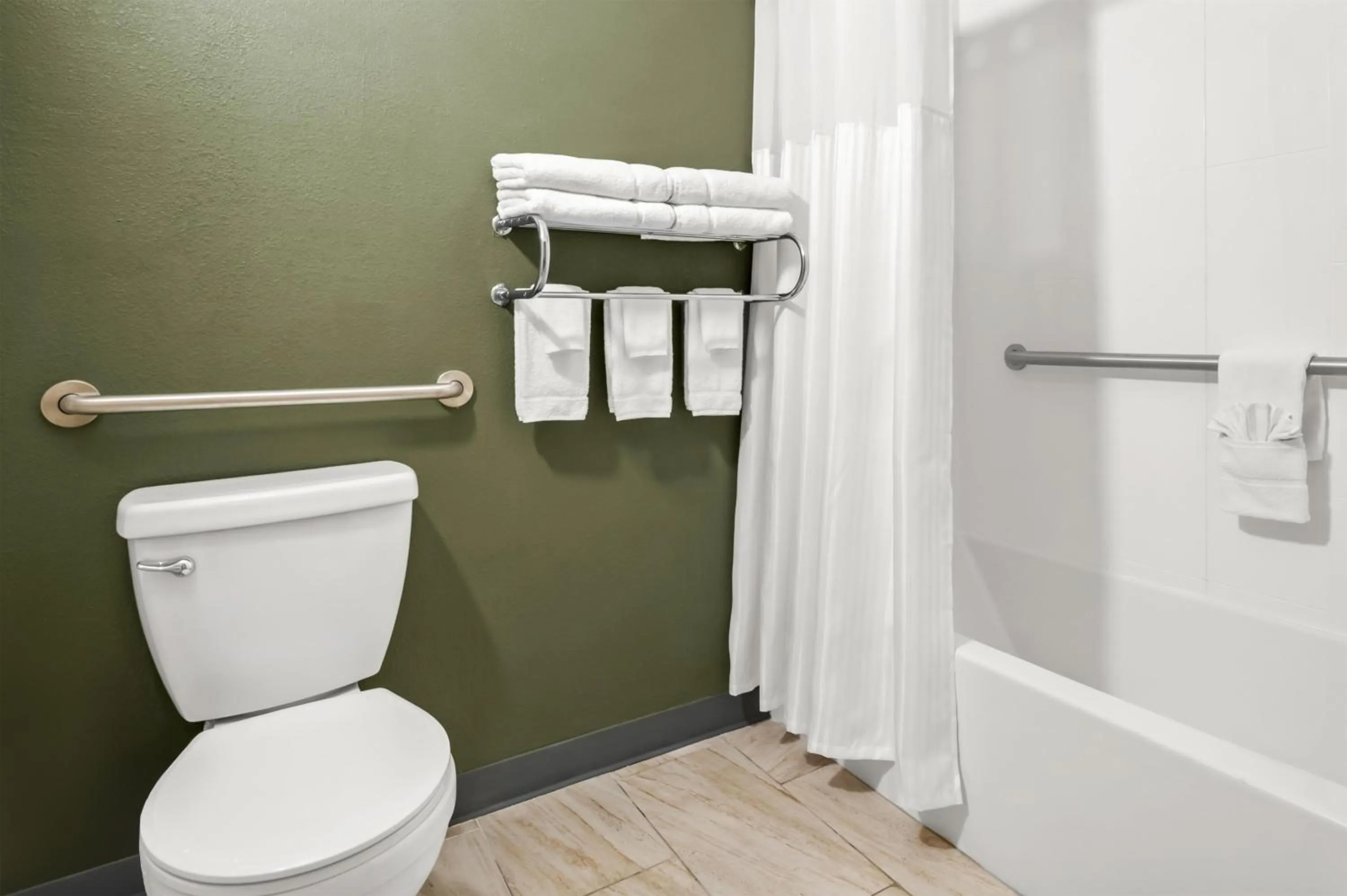 Bathroom in Spark by Hilton Portland Airport Maine Mall