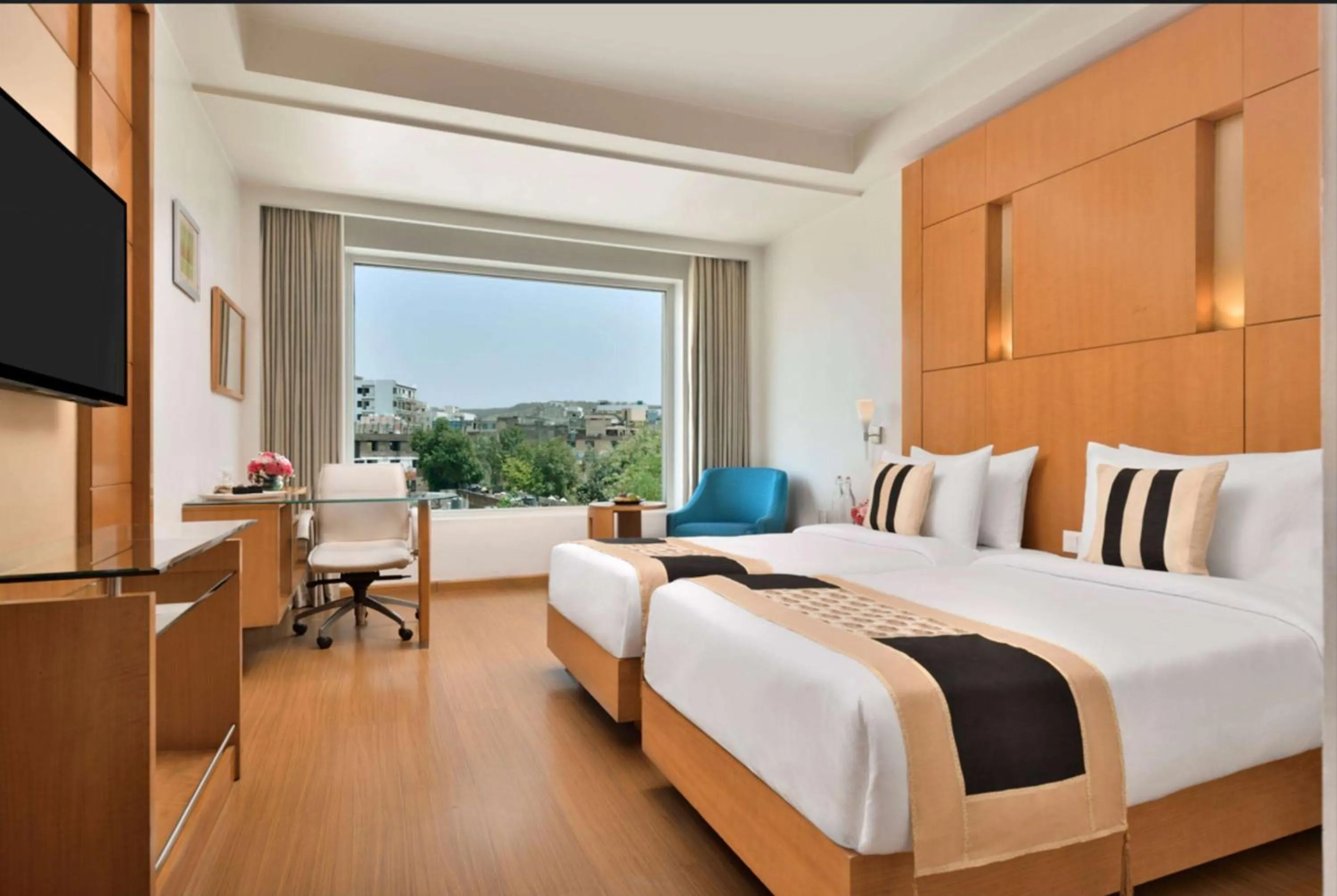 Photo of the whole room, Bed in Ramada By Wyndham Jaipur