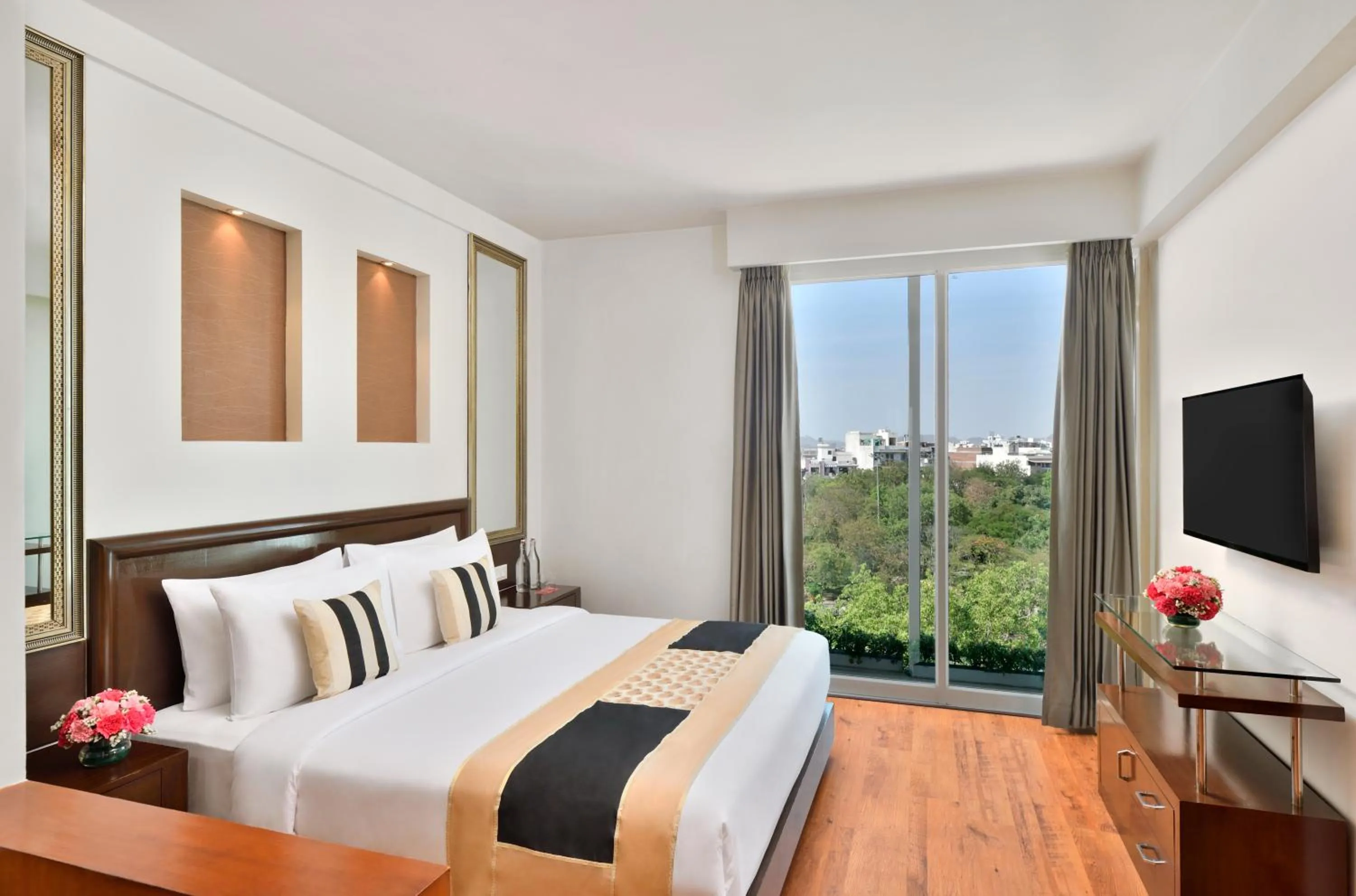 Bedroom, Bed in Ramada By Wyndham Jaipur