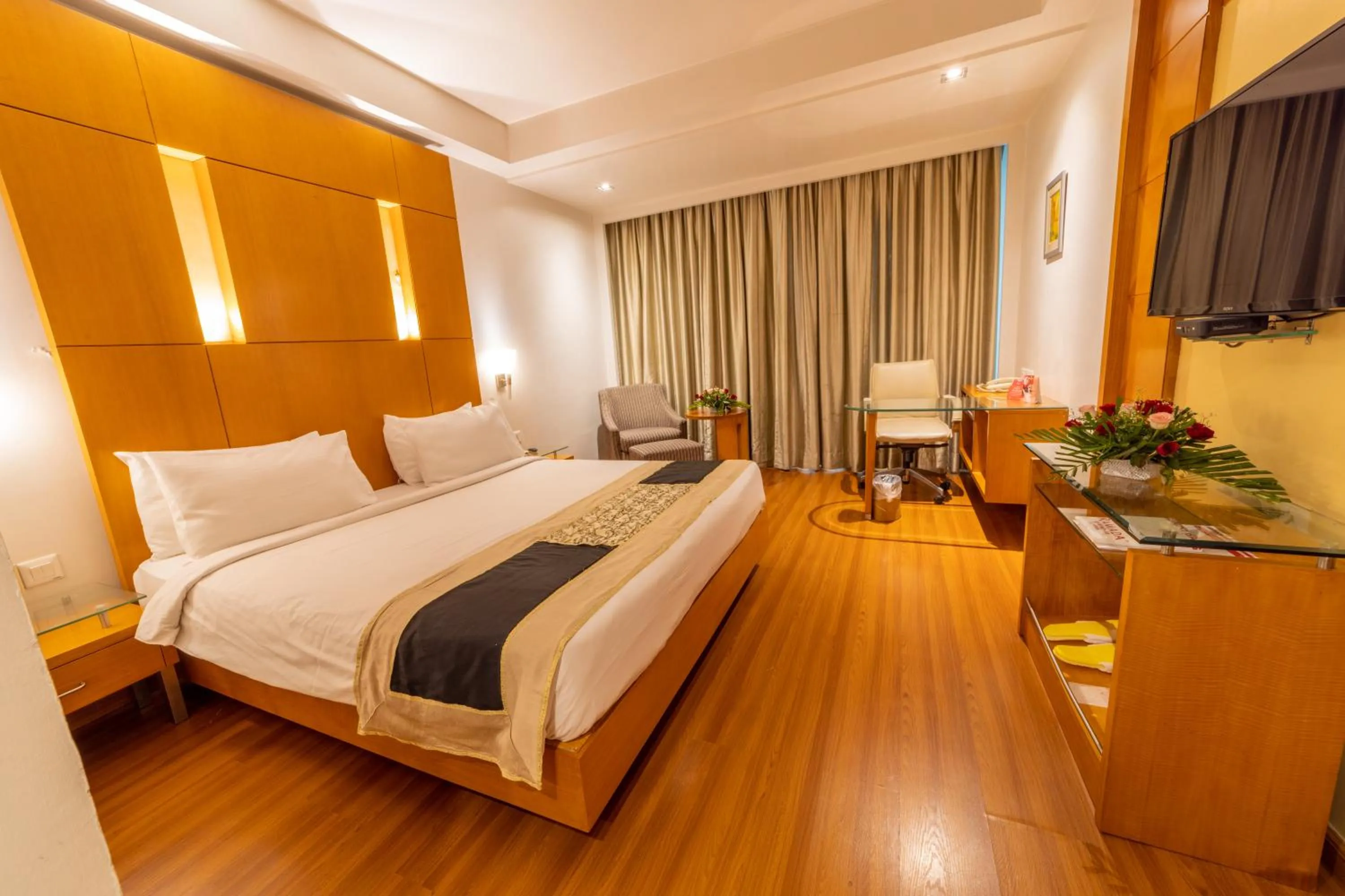 Bedroom, Bed in Ramada By Wyndham Jaipur