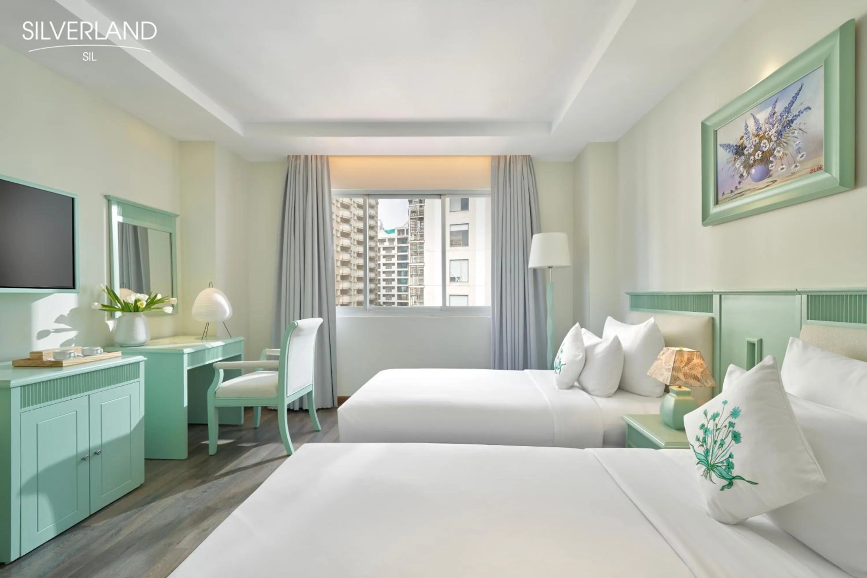 View (from property/room), Bed in Silverland Sil Hotel