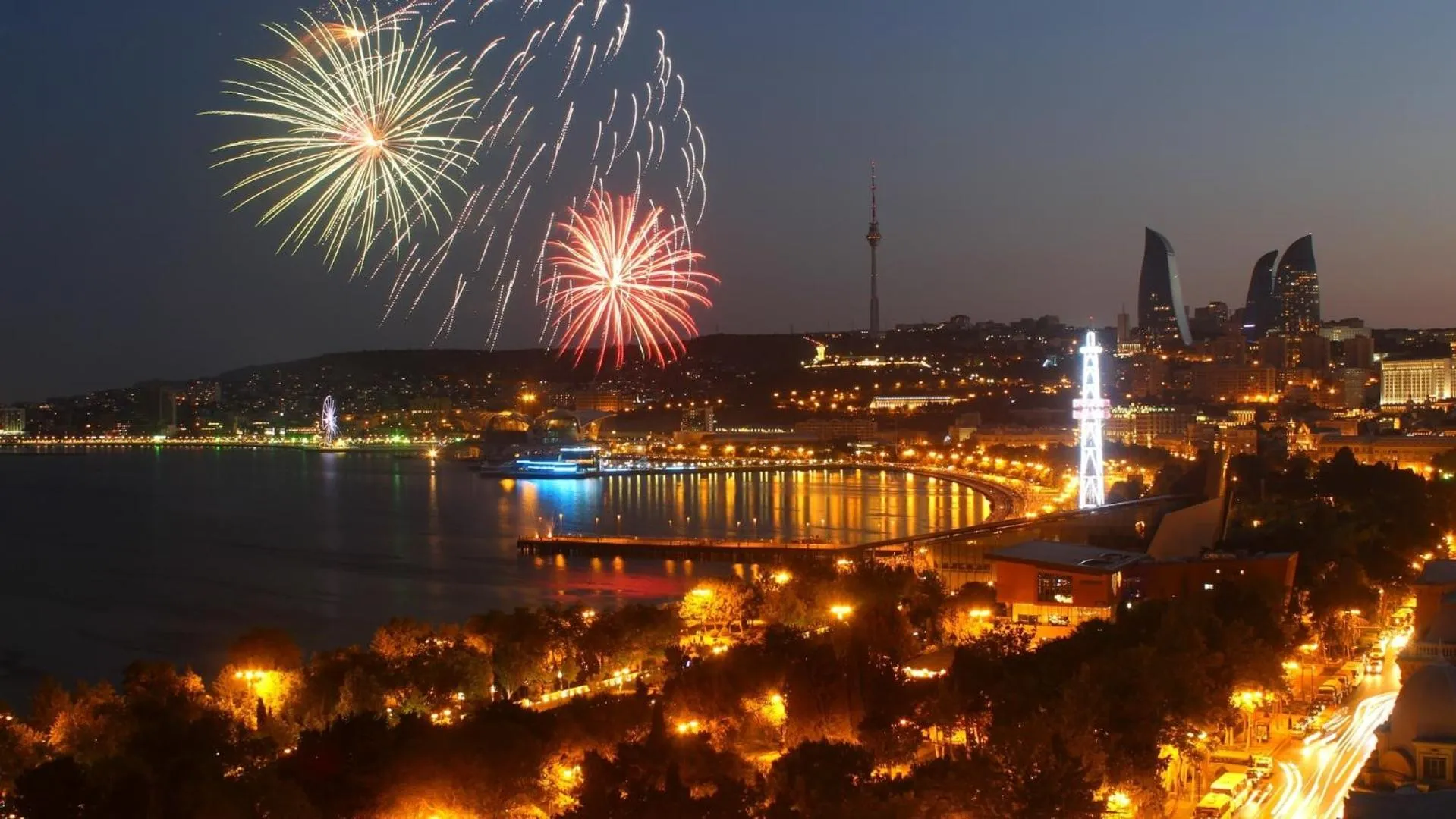 City view in Radisson Hotel Baku