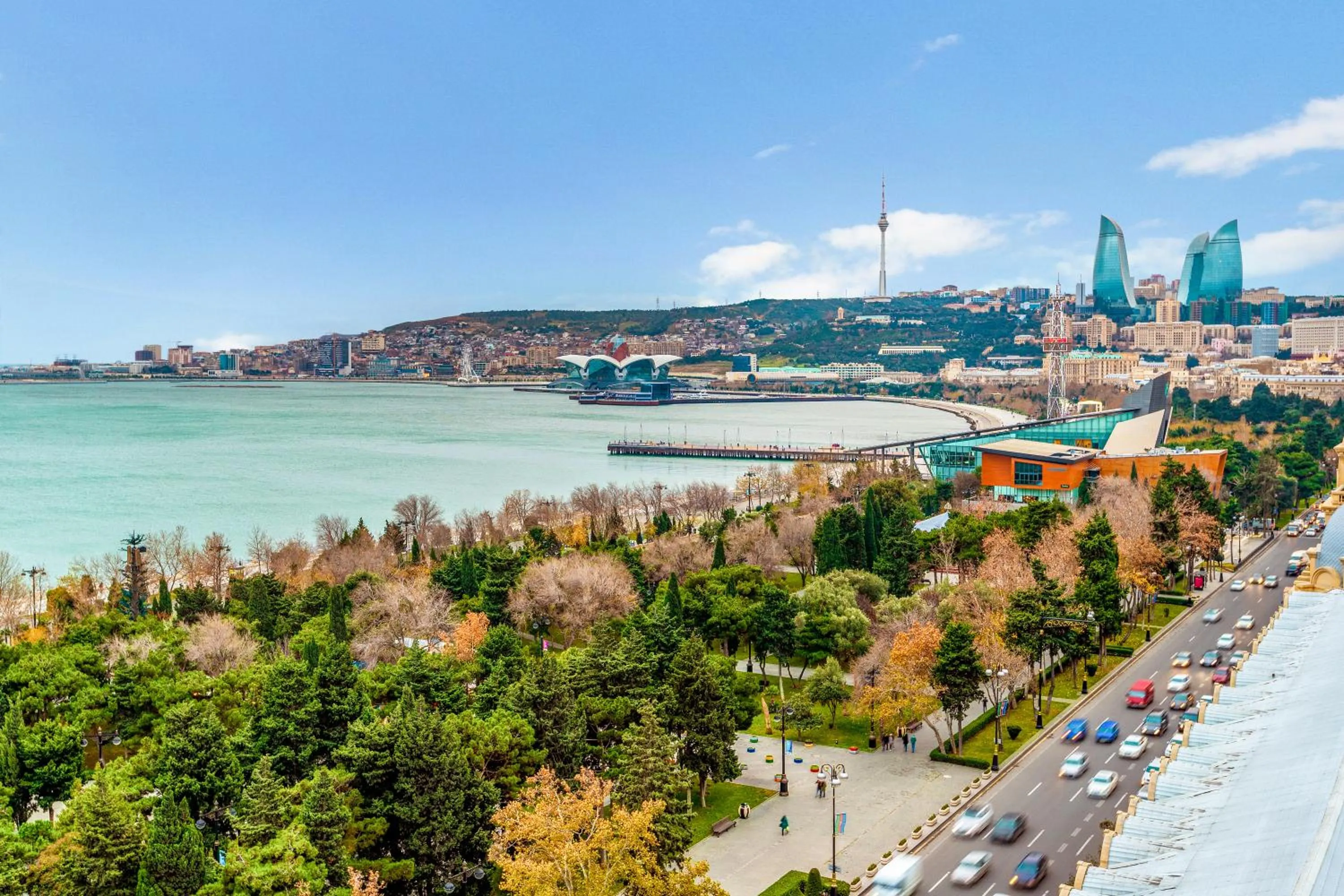 City view in Radisson Hotel Baku