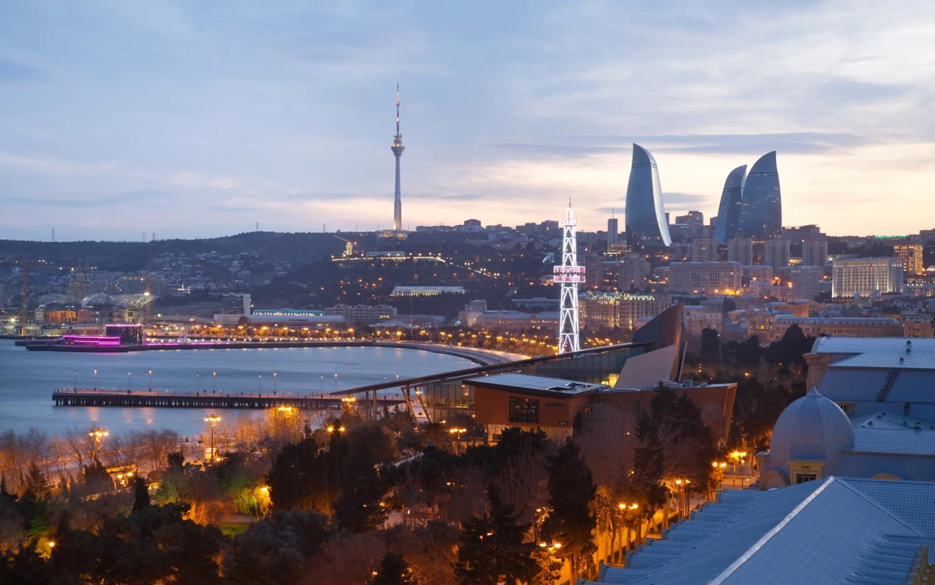 City view in Radisson Hotel Baku