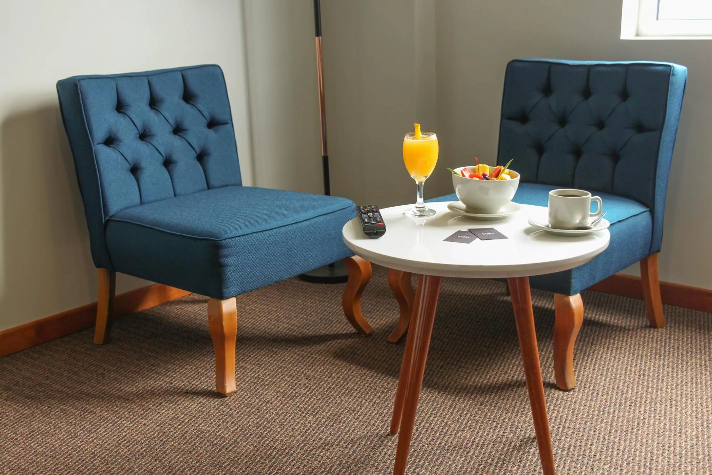 Seating area in Hotel Unu