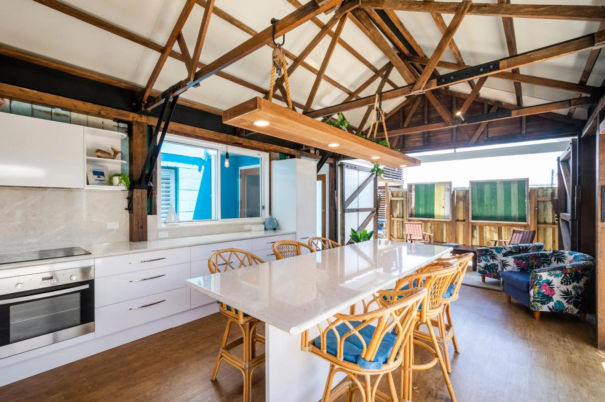 Dining area in Blue River Apartments