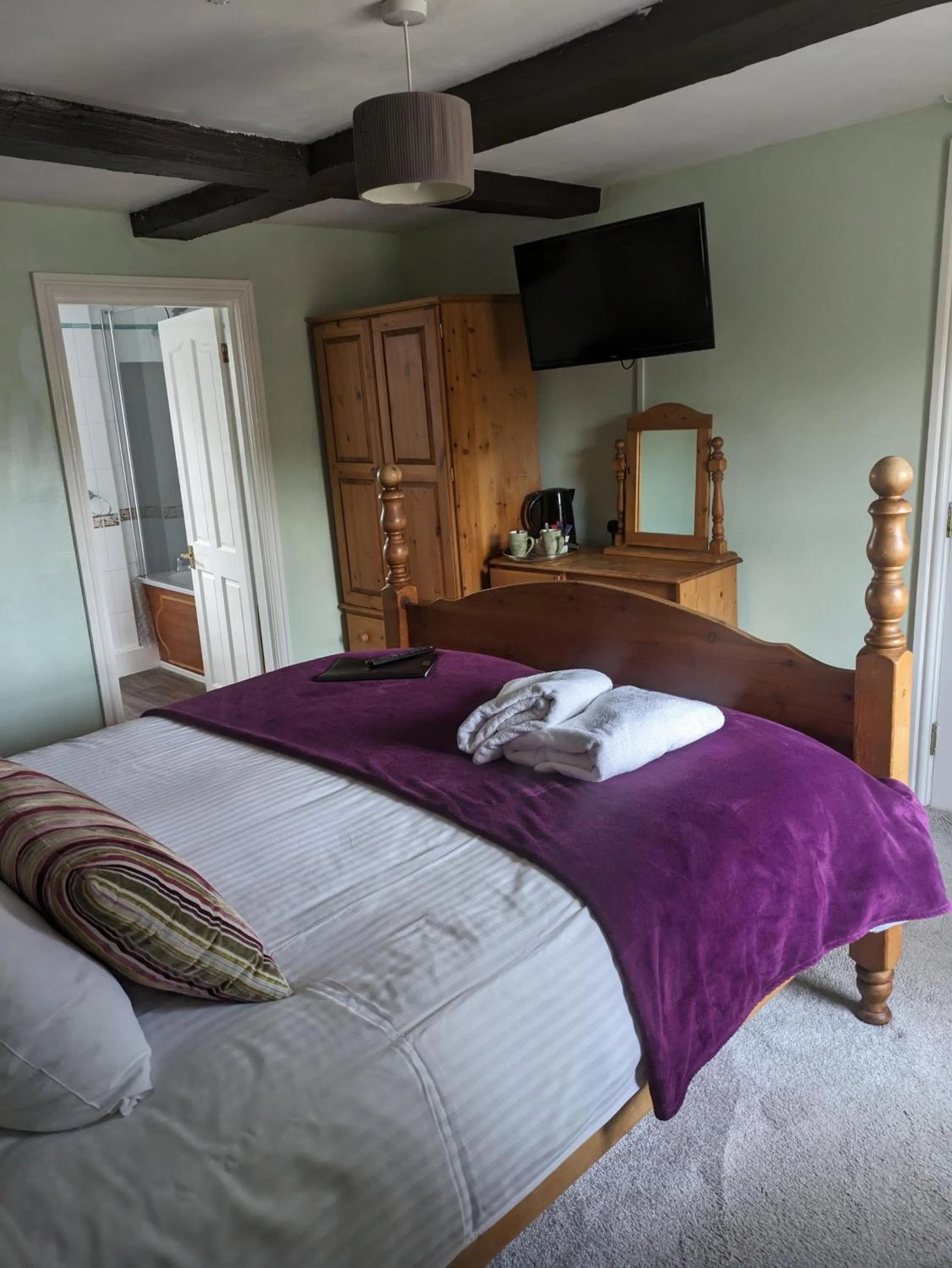 Bed in Charles Cotton Hotel