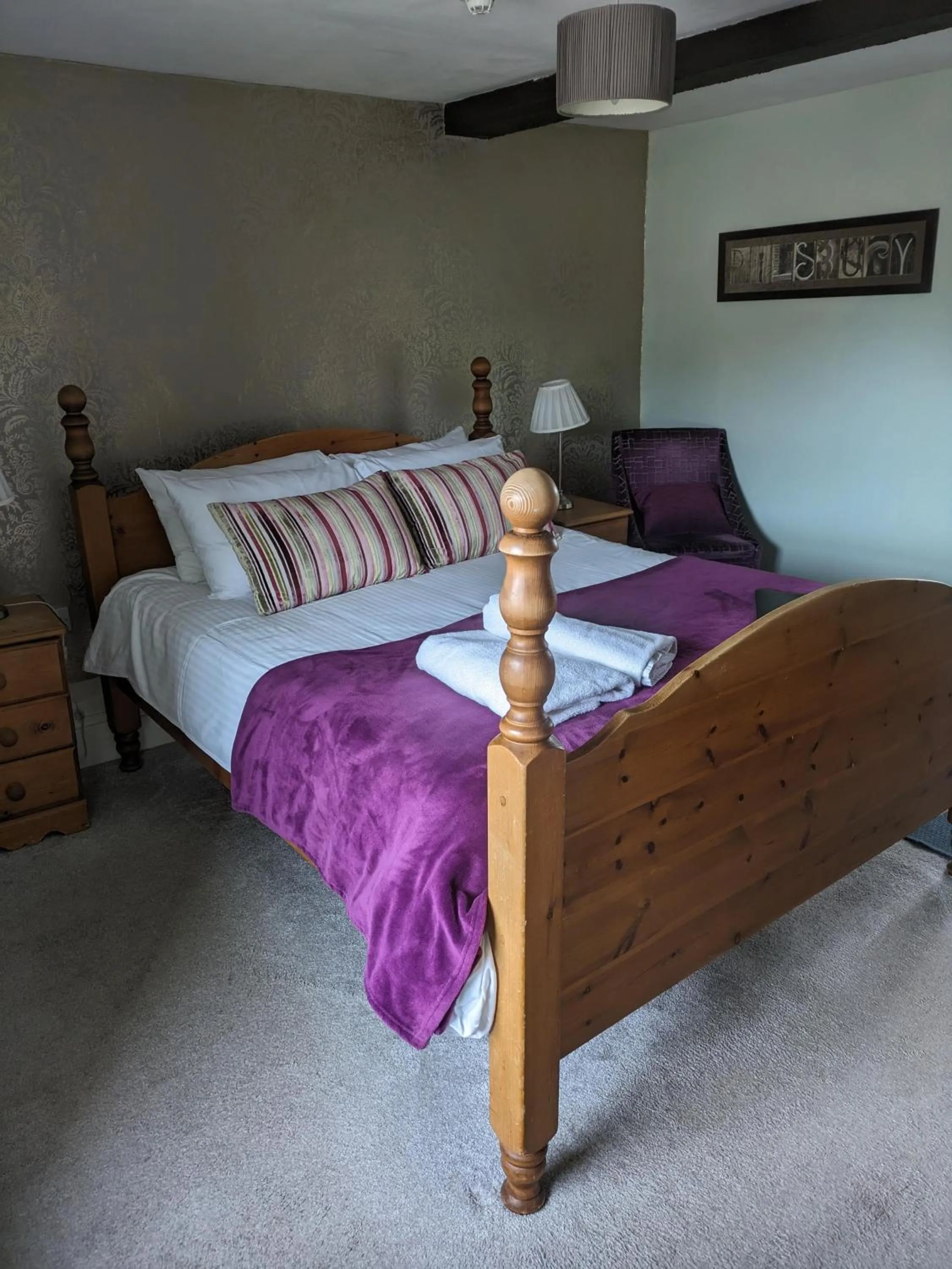 Bed in Charles Cotton Hotel