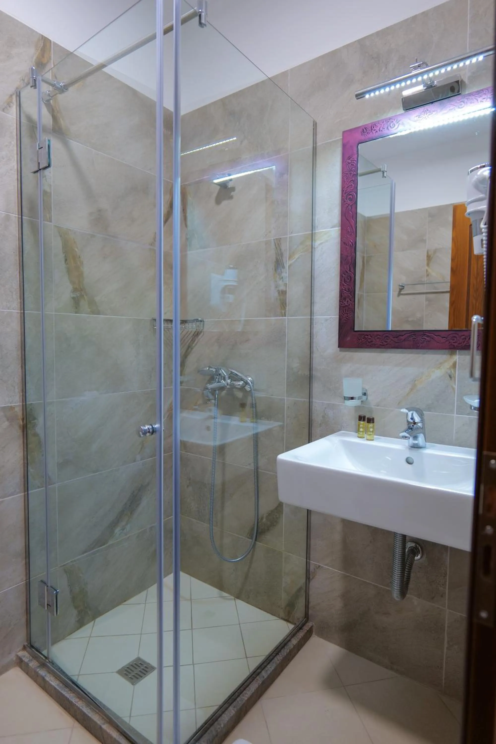Shower in Hotel Bineri