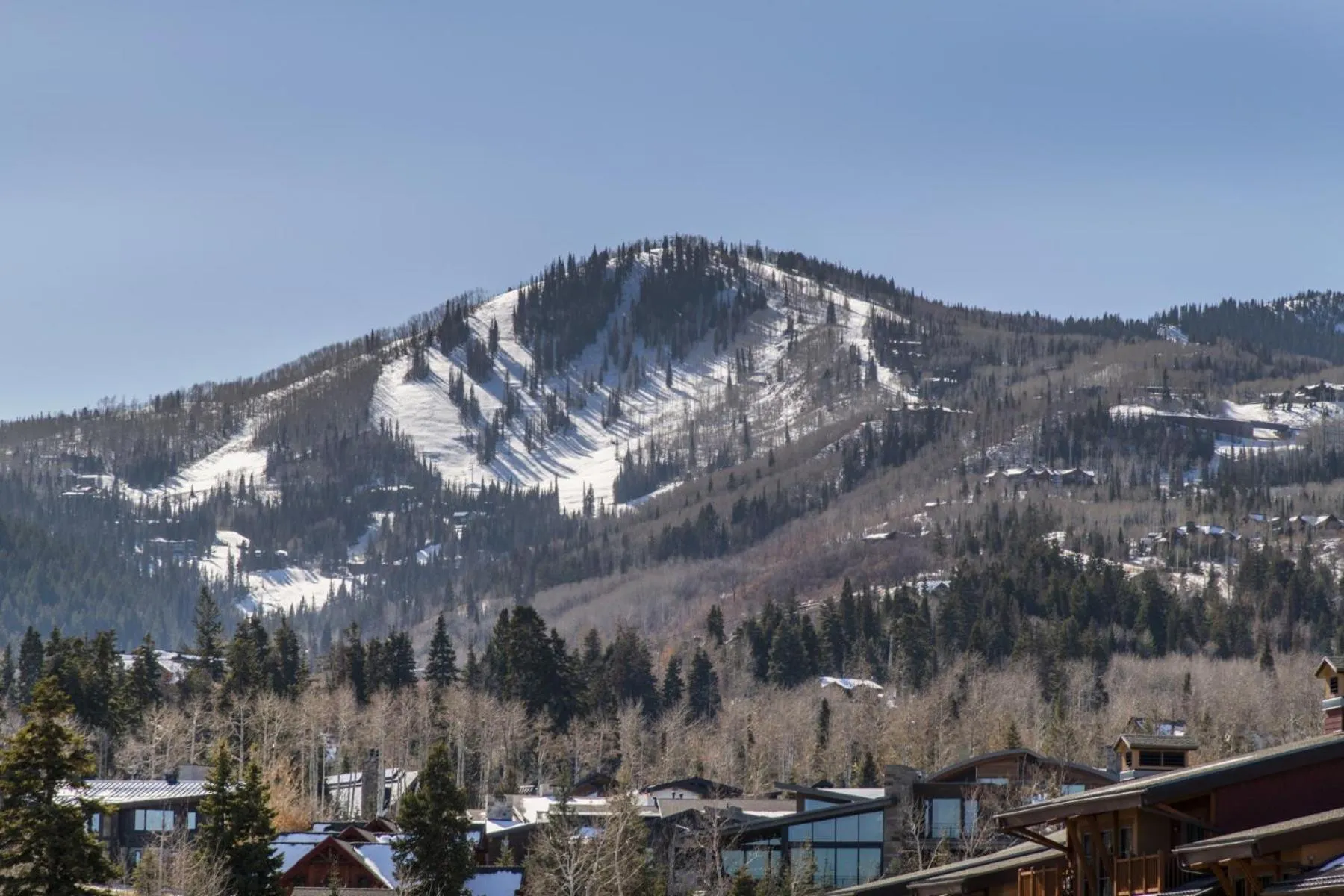 Mountain view in Condos at Canyons Resort by White Pines