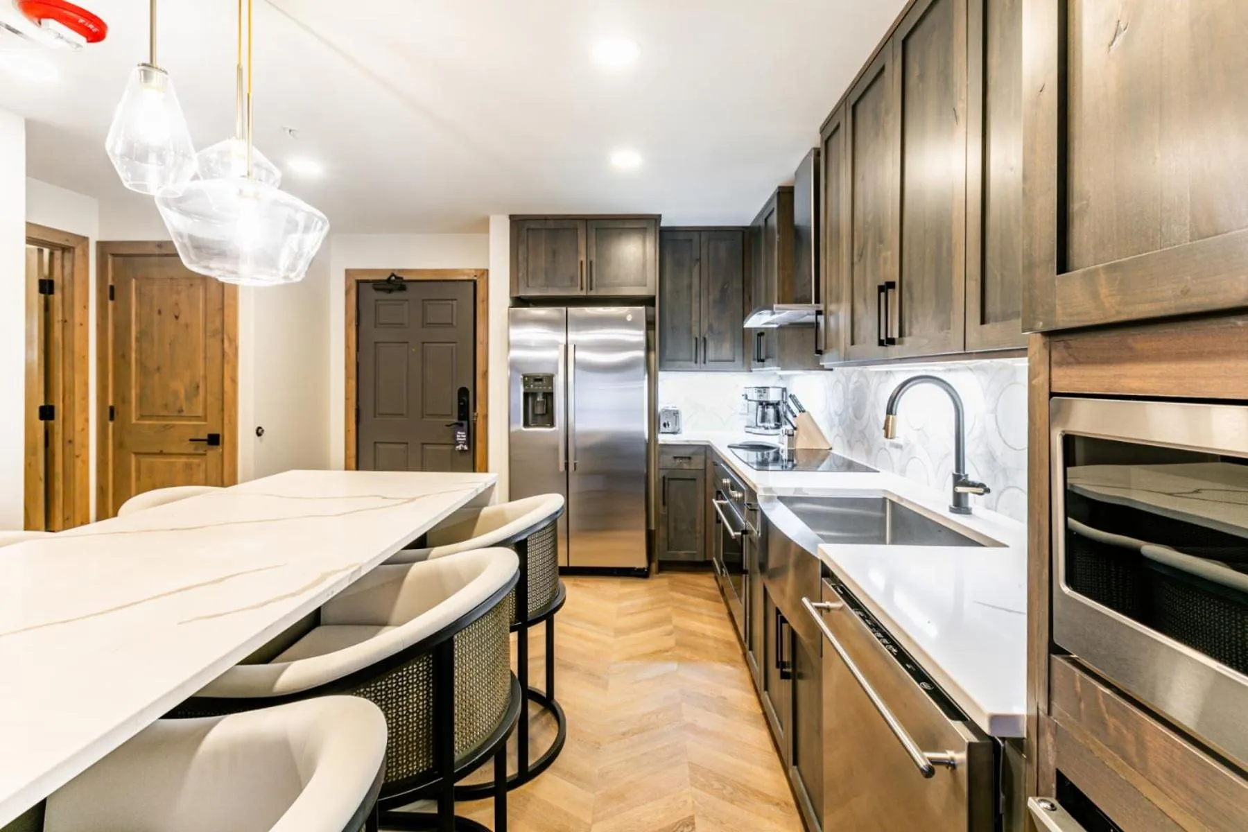 Kitchen or kitchenette in Condos at Canyons Resort by White Pines