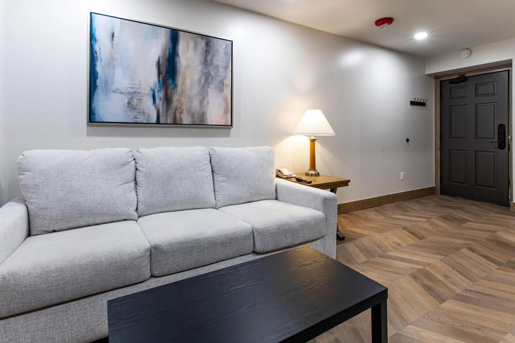 Living room in Condos at Canyons Resort by White Pines