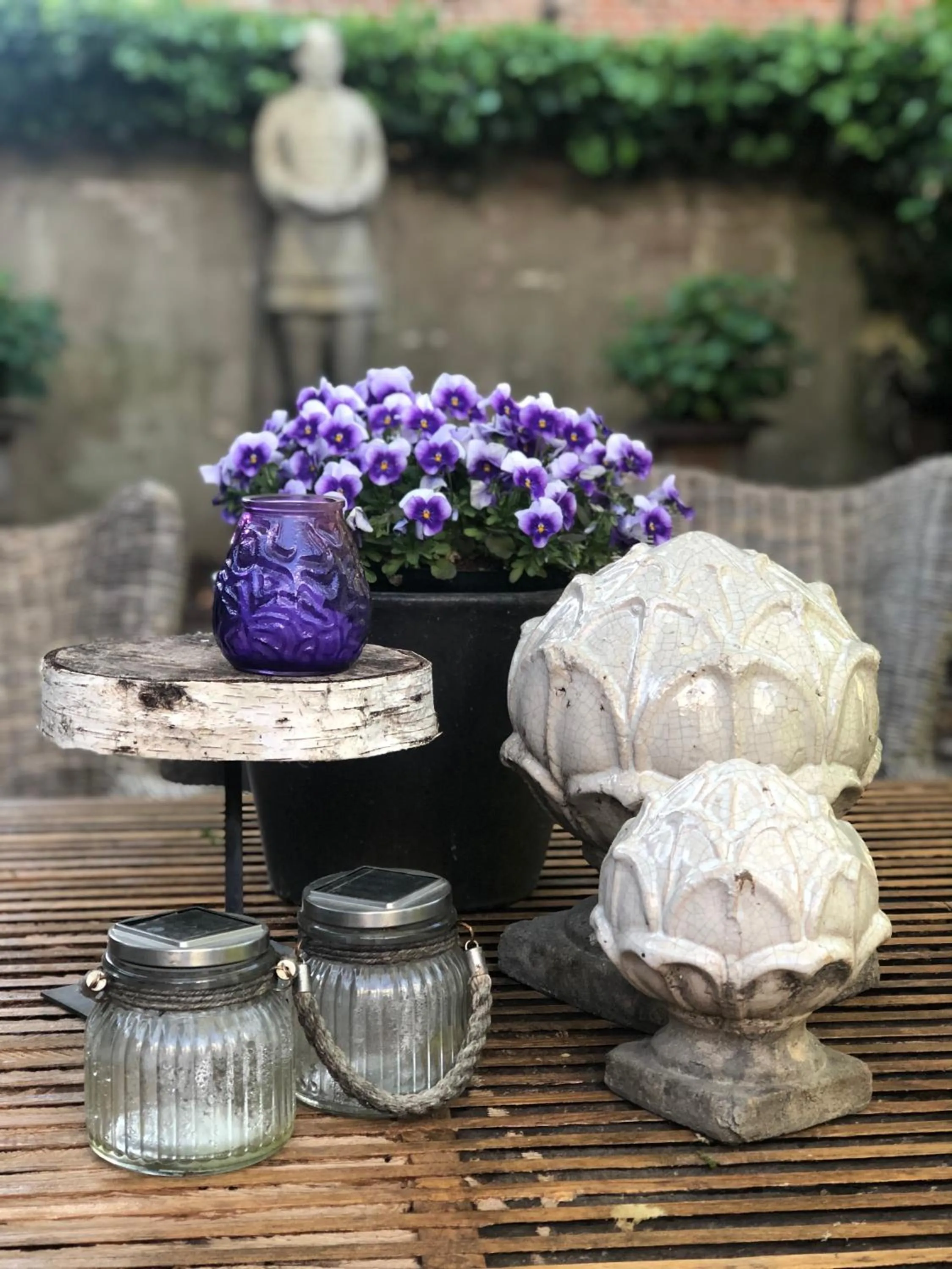 Garden view in B&B Montancourt-Middelburg