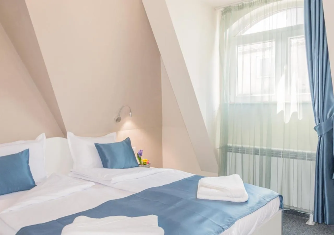 Bed in Family Hotel Belle Epoque Beach