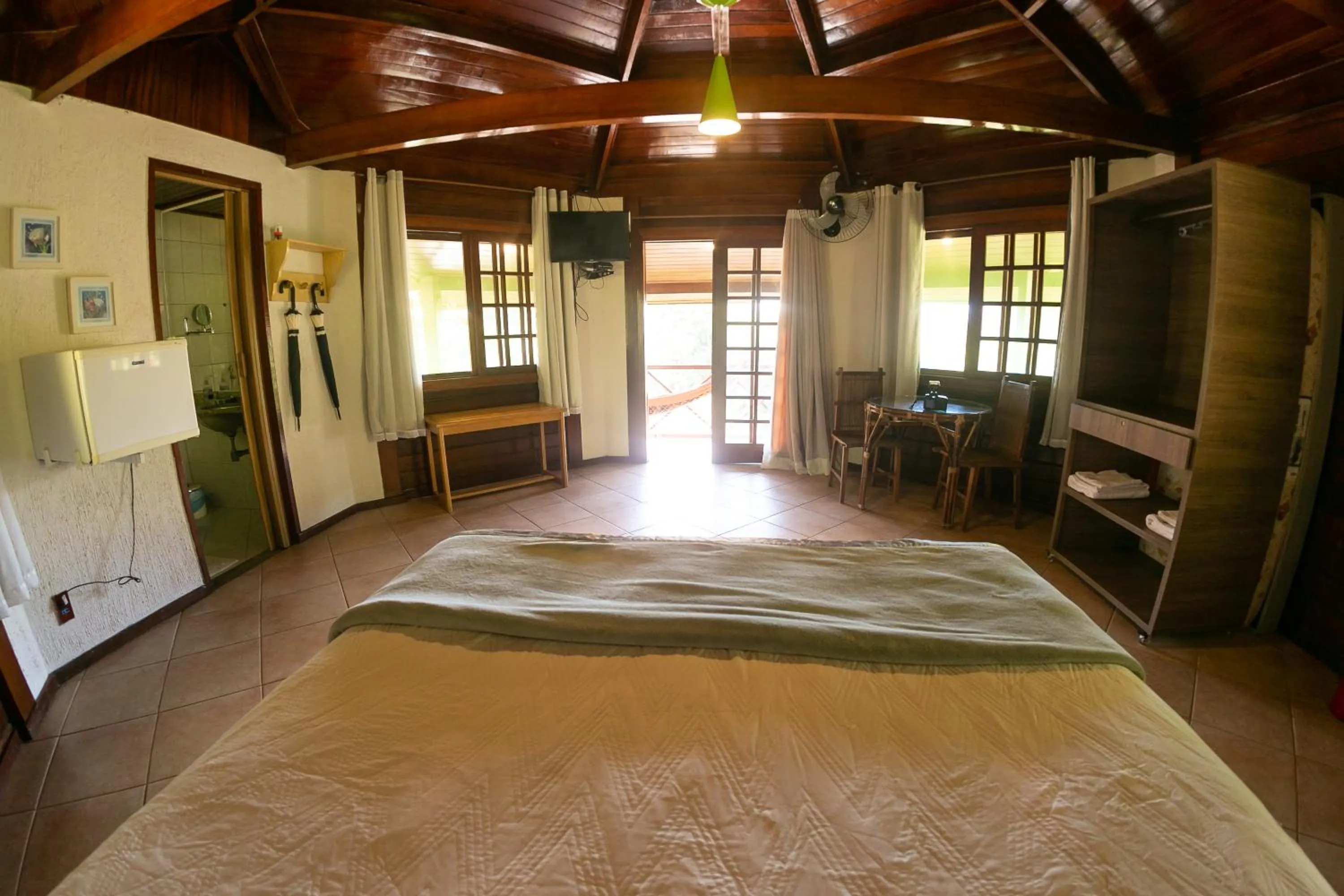 Bed in Pousada Vitorino