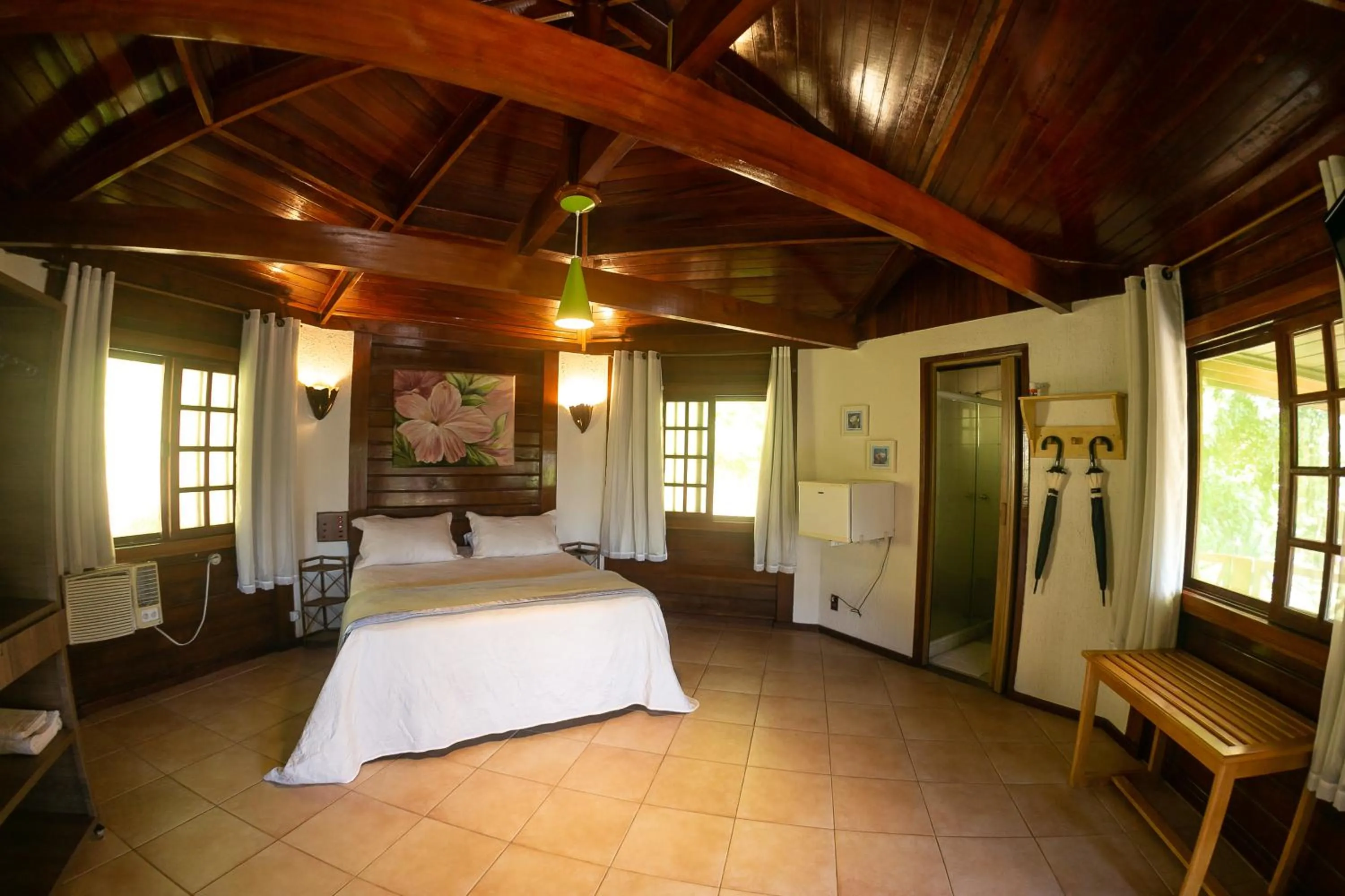 Bed in Pousada Vitorino