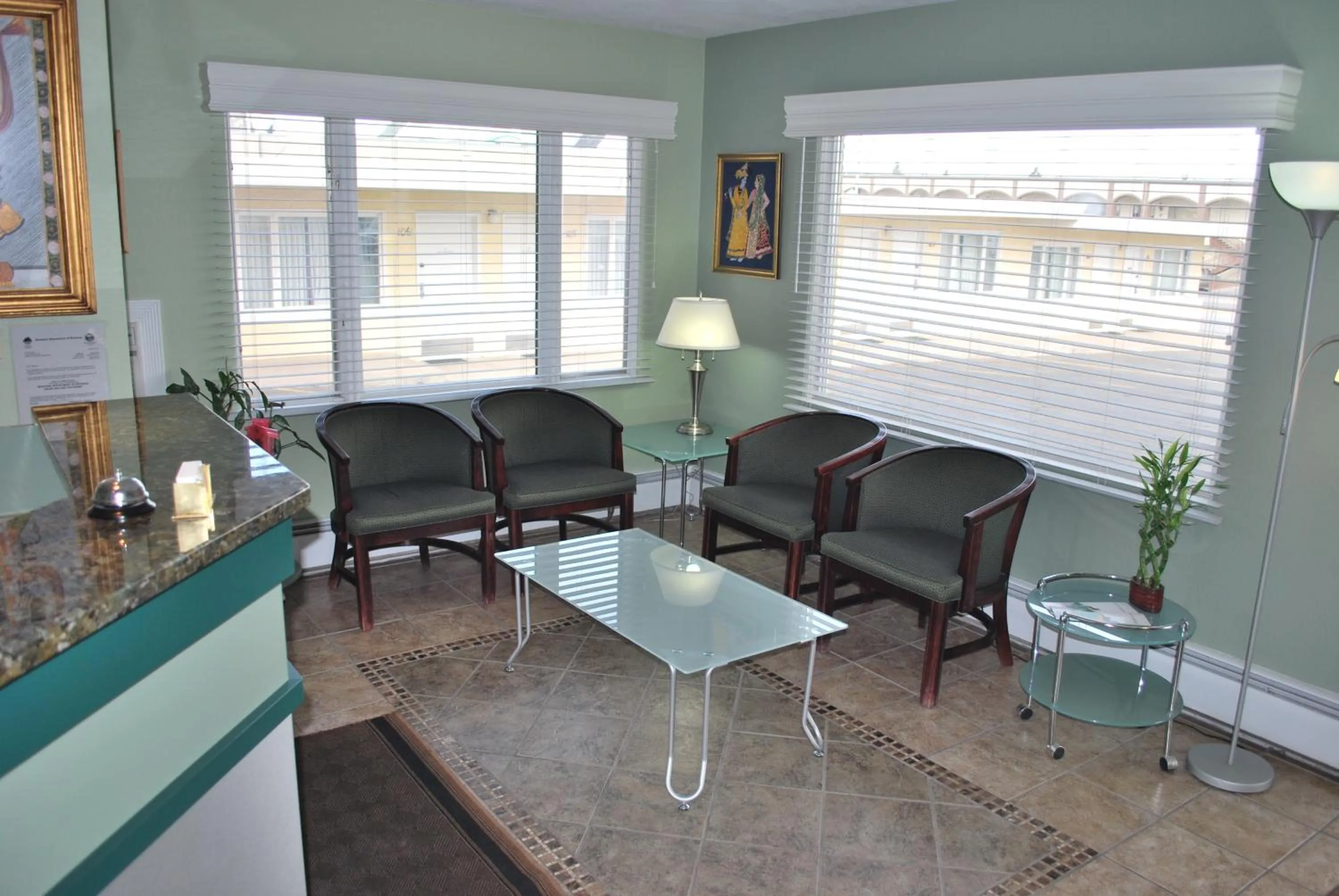 Lobby or reception in Plaza Inn