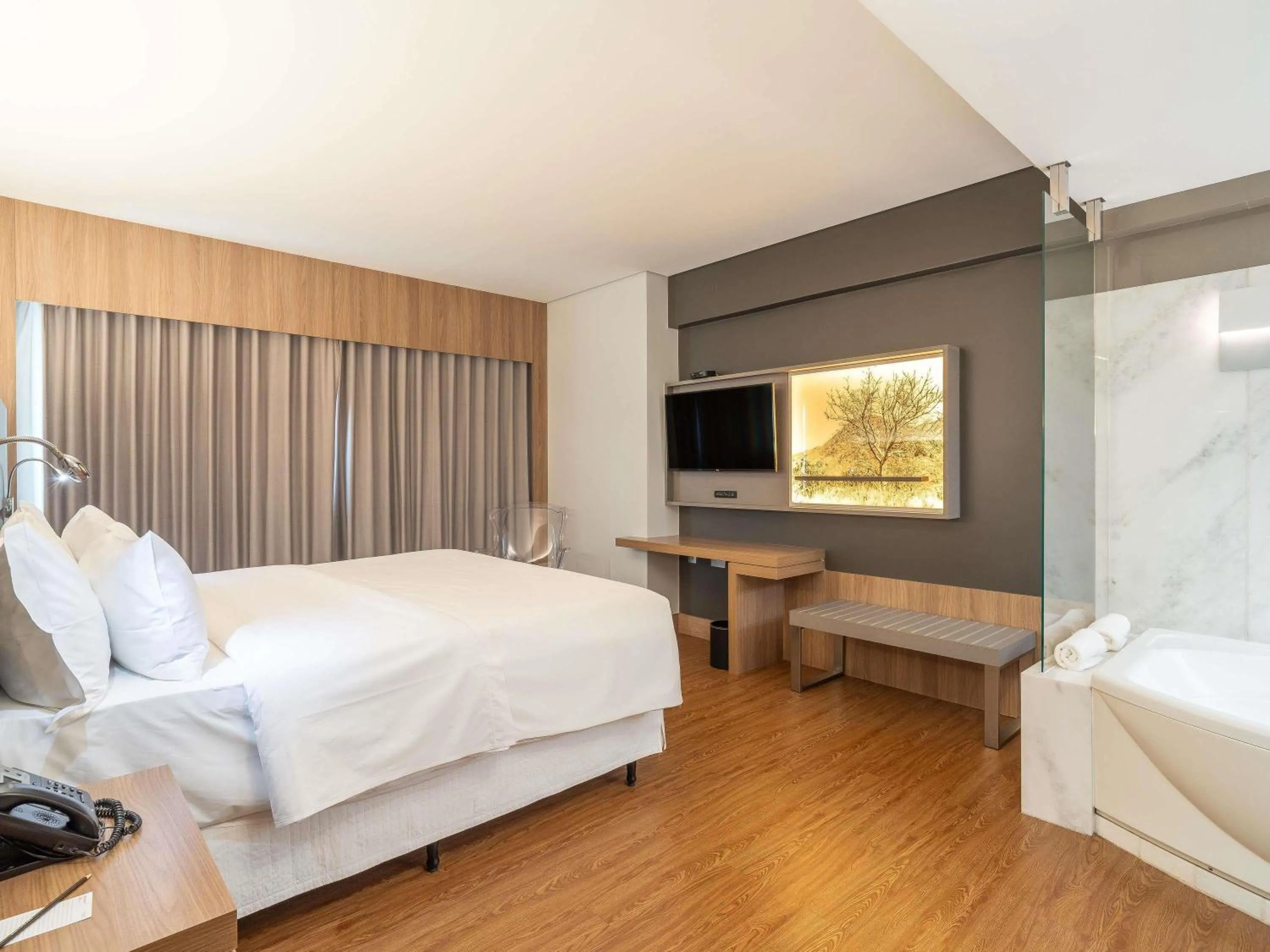 Bedroom, Bed in Mercure Uberlândia Plaza Shopping
