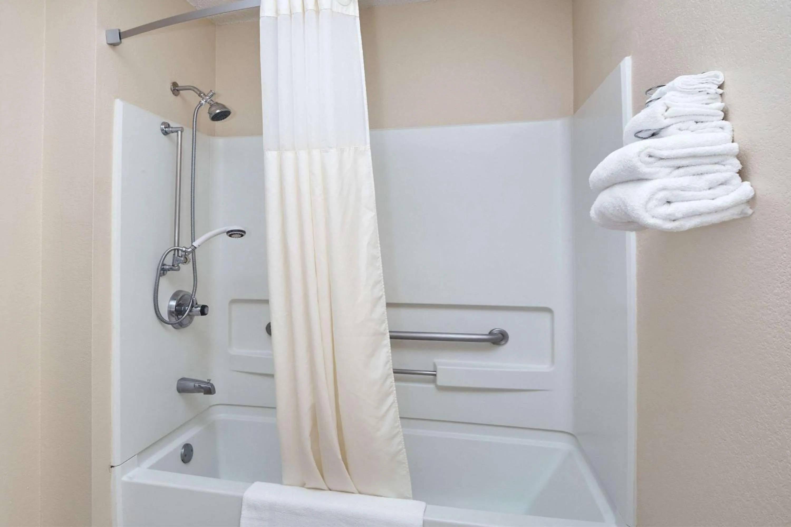 Bathroom in Super 8 by Wyndham Greenville