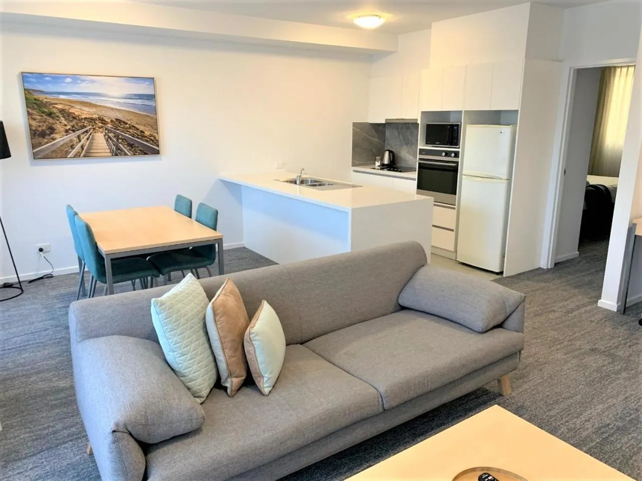 Living room in Quest Geelong