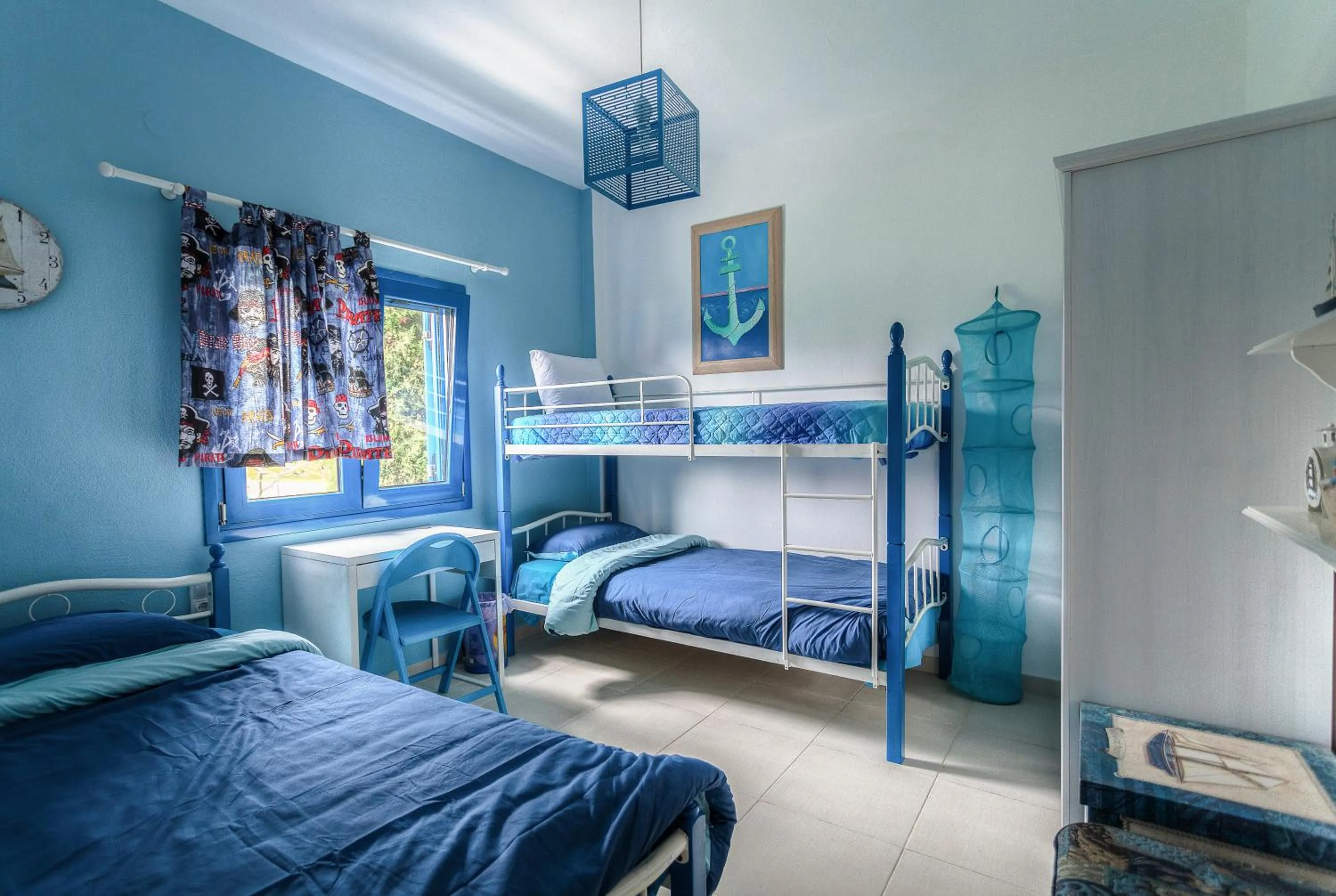 bunk bed, Bed in Navy Greece Villa with swimming pool & sea view