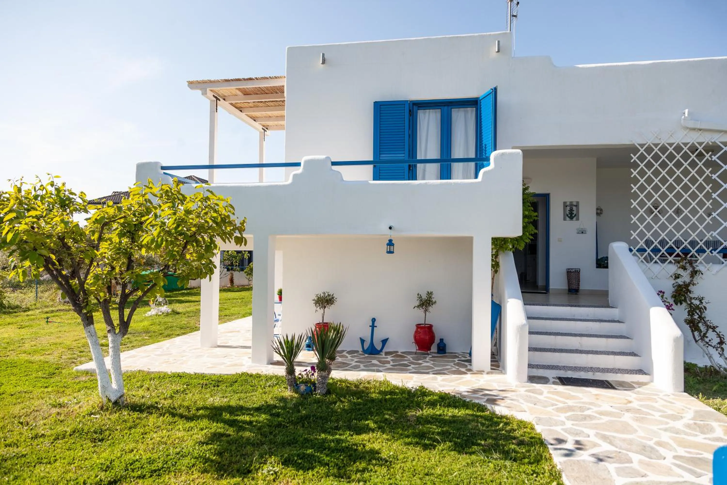 Navy Greece Villa with swimming pool & sea view