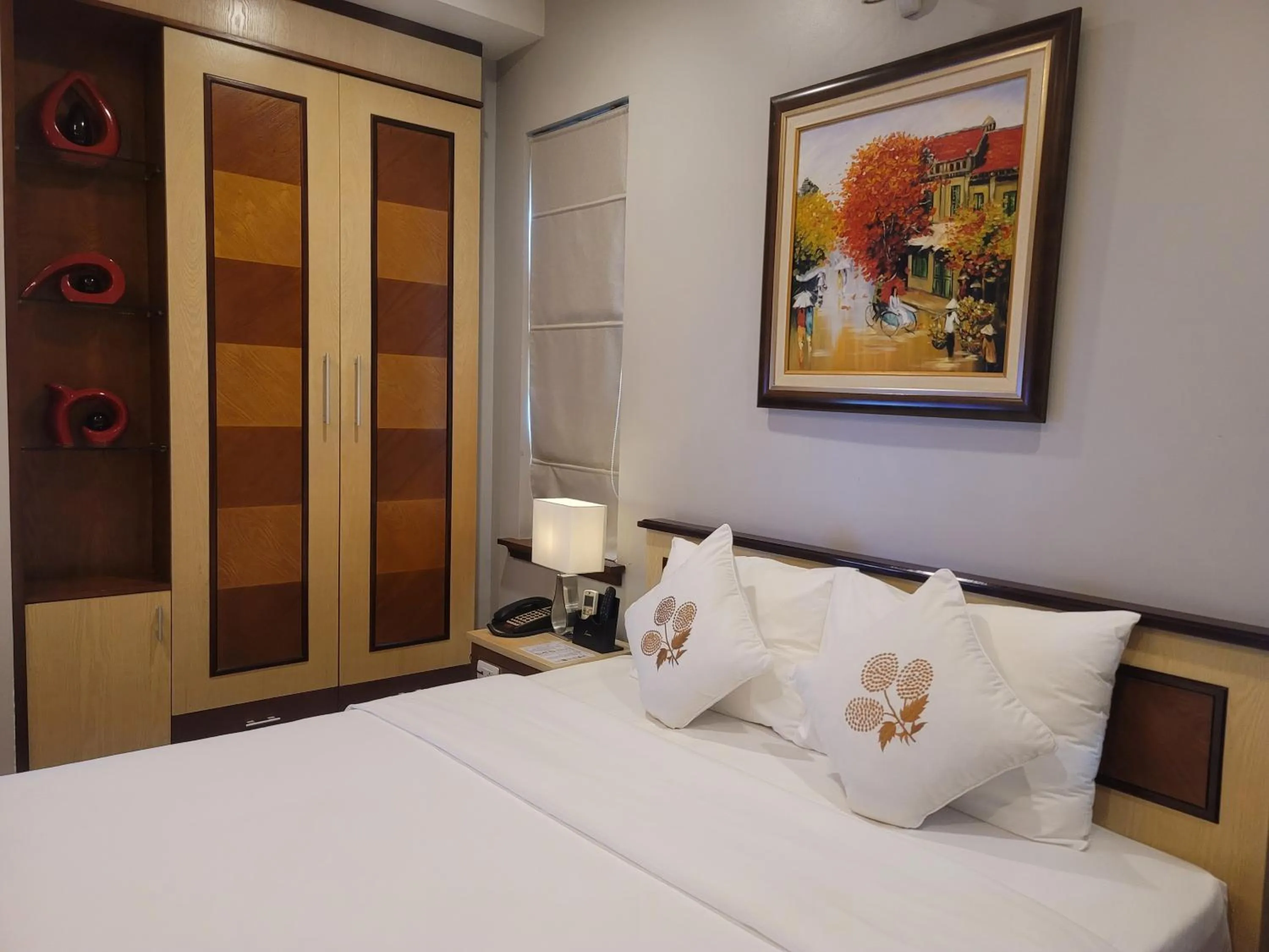 wardrobe, Bed in Luxeden Hotel Hanoi