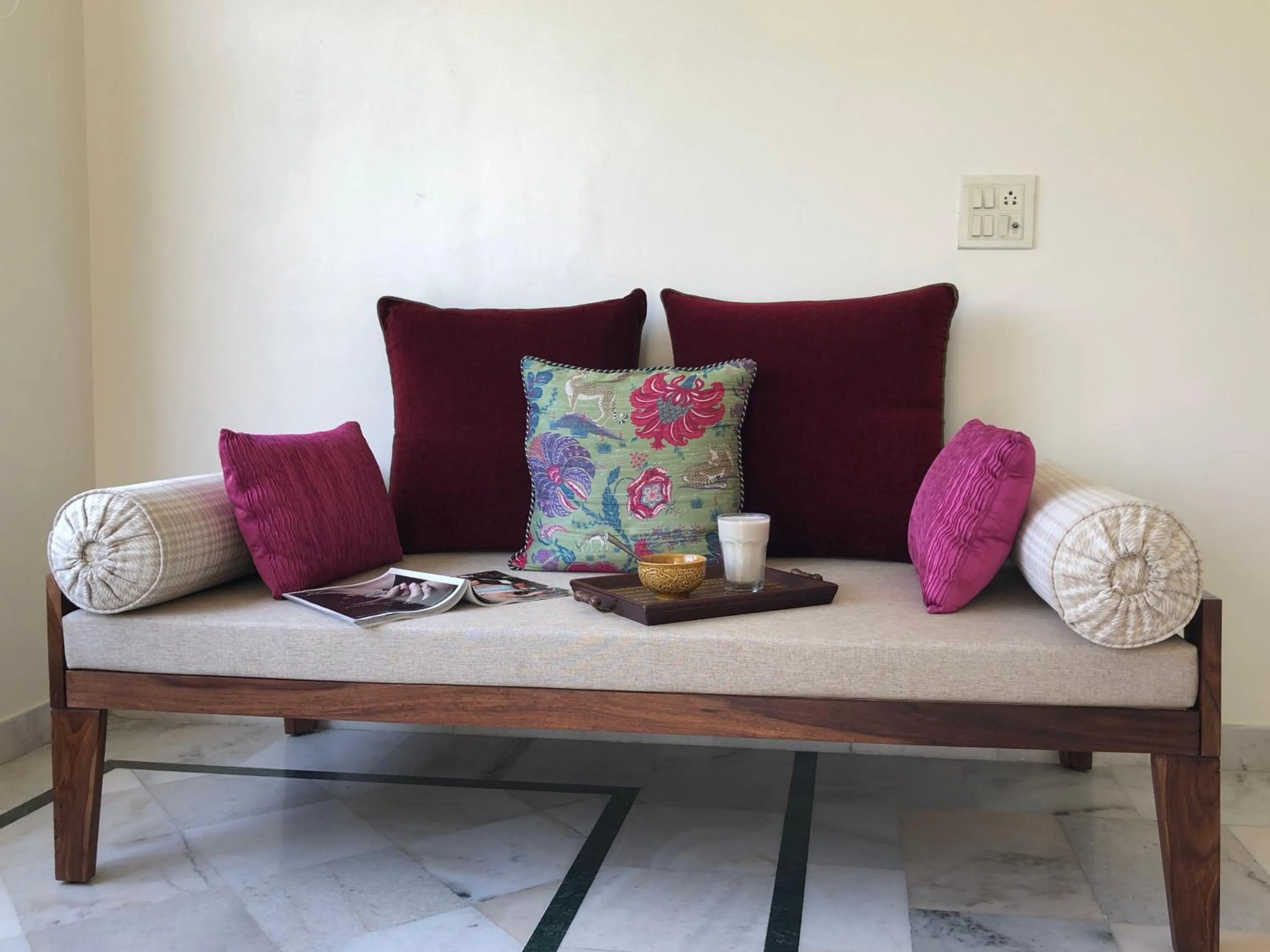 Seating area in Barwara Kothi