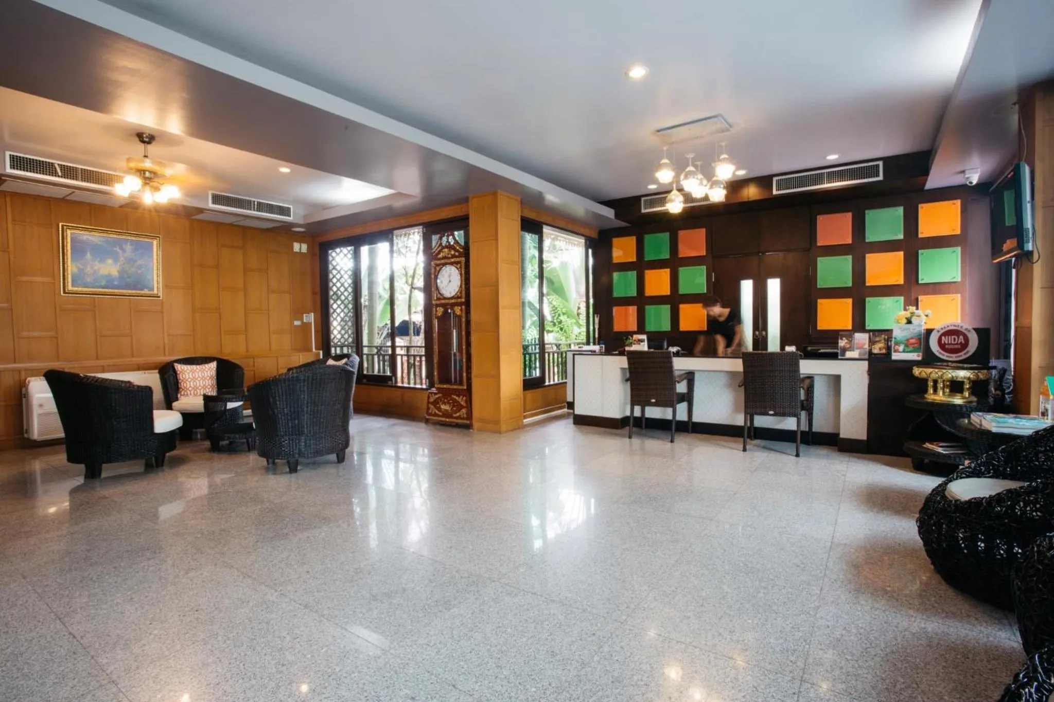 Lobby or reception in Diamond Park Inn Chiangrai & Resort